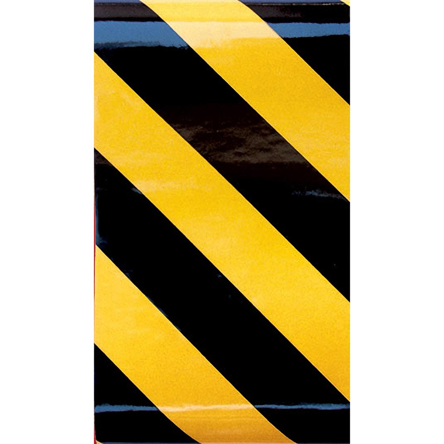 HILLMAN 2 in. W X 24 in. L Black/Yellow Reflective Safety Tape 1 pk Stine Home + Yard The