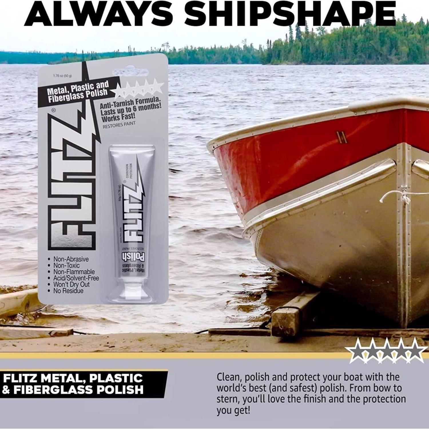 Flitz No Scent Metal Polish 50 gm Cream