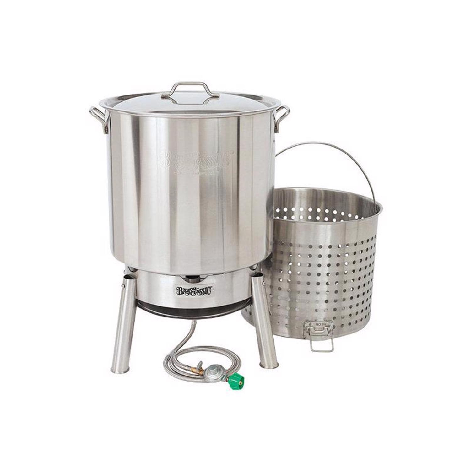 Bayou Classic 106000 BTU Stainless Steel Boiling Kit 82 qt Stine Home