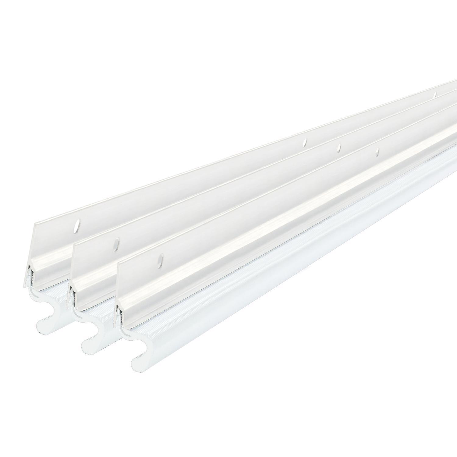 M-D White Aluminum Compression Weatherstrip For Door Jambs 36 and 84 in. L X 1 in.