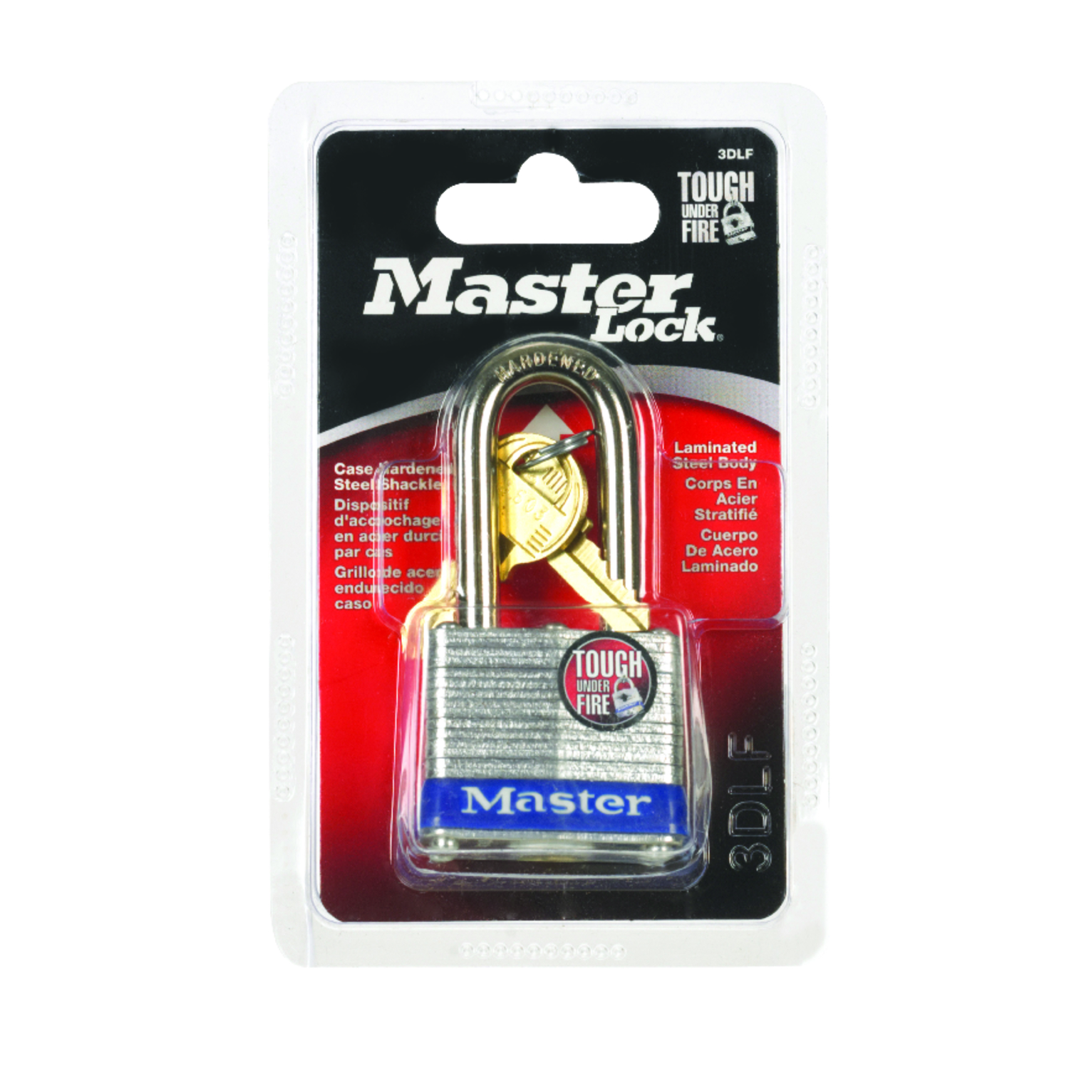 Master Lock 3-3/16 in. H X 1-9/16 in. W Laminated Steel Double Locking Padlock