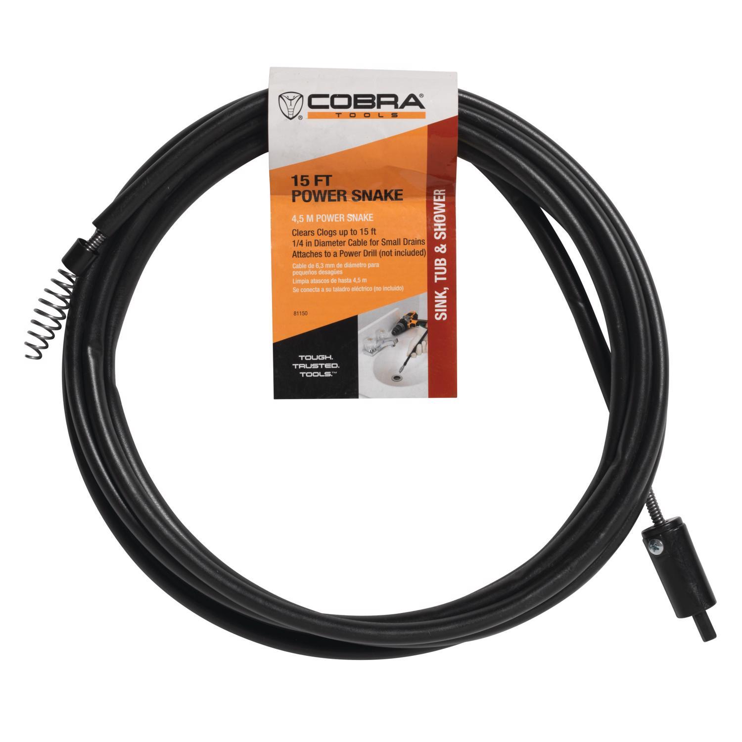 Power Snake 15 ft. L Snake Drain Auger