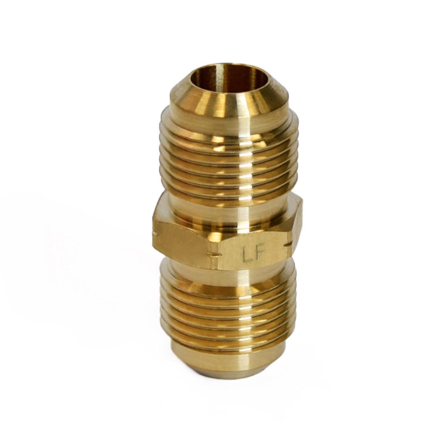 ATC 1/2 in. Flare 1/2 in. D Flare Yellow Brass Union