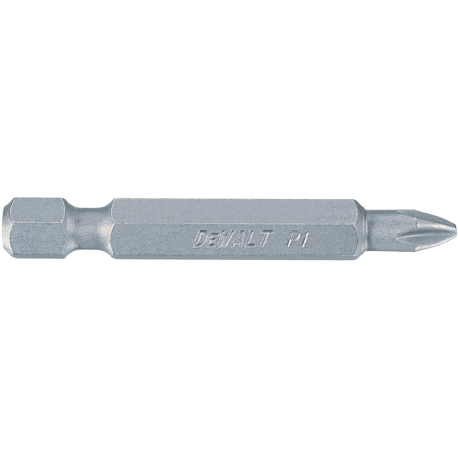 DeWalt Phillips #1 X 2 in. L Power Bit Heat-Treated Steel 1 pc