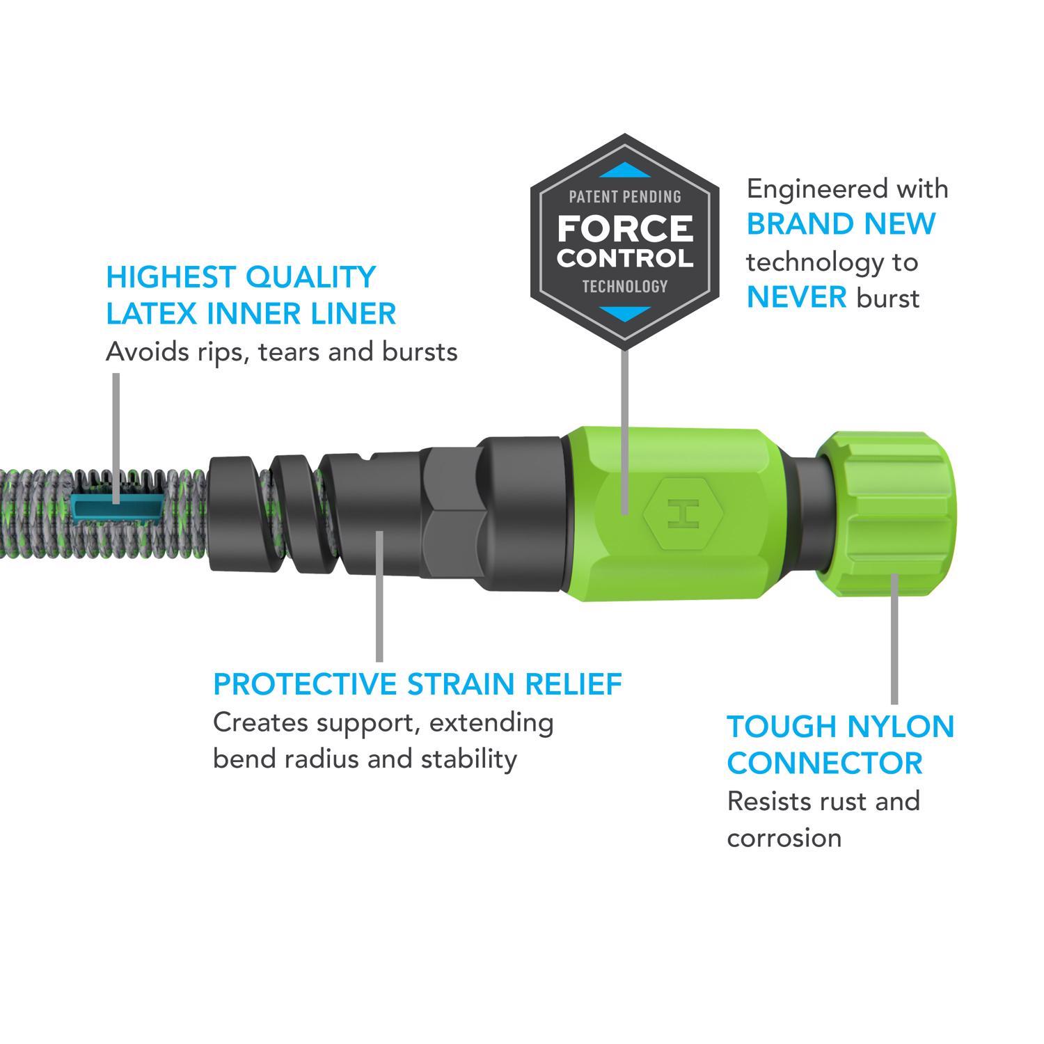 Hydrotech 5/8 in. D X 50 ft. L Medium Duty Professional Grade Expandable Lightweight Garden Hose