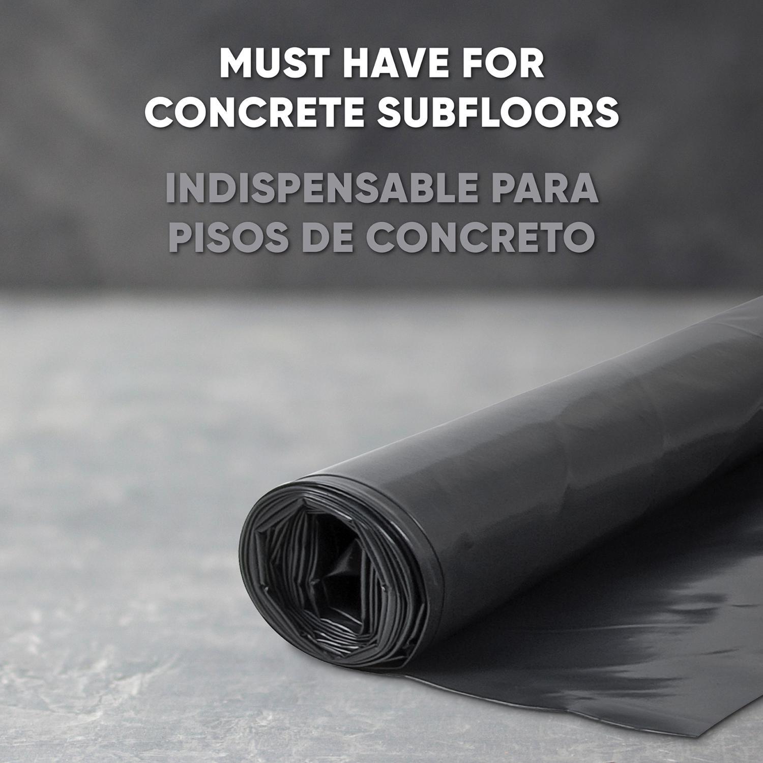 Roberts First Step Moisture Barricade Film 6 mil X 10 ft. W X 12 ft. L Polyethylene Black 1 pk