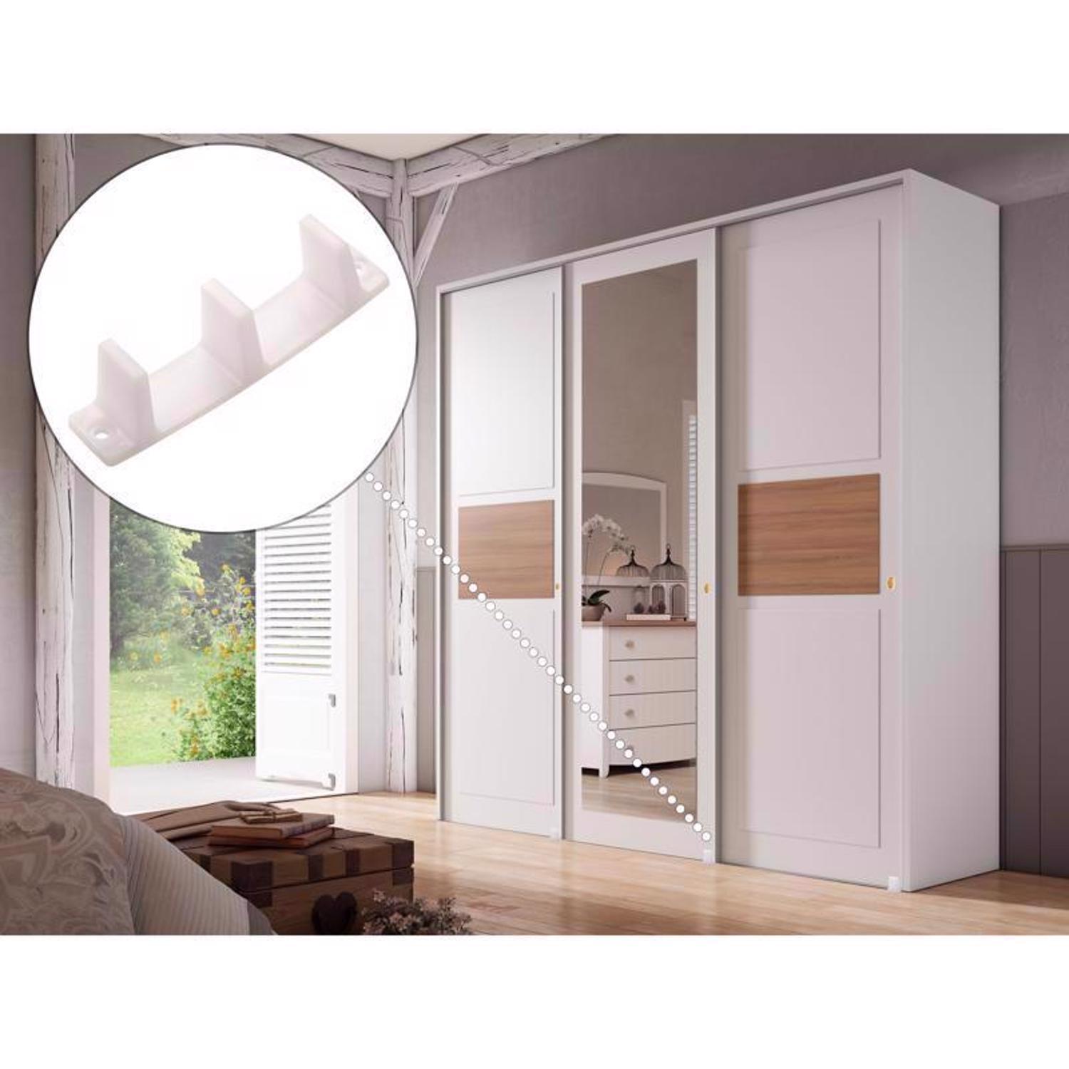 Ace White Plastic Door Guide 1 pc