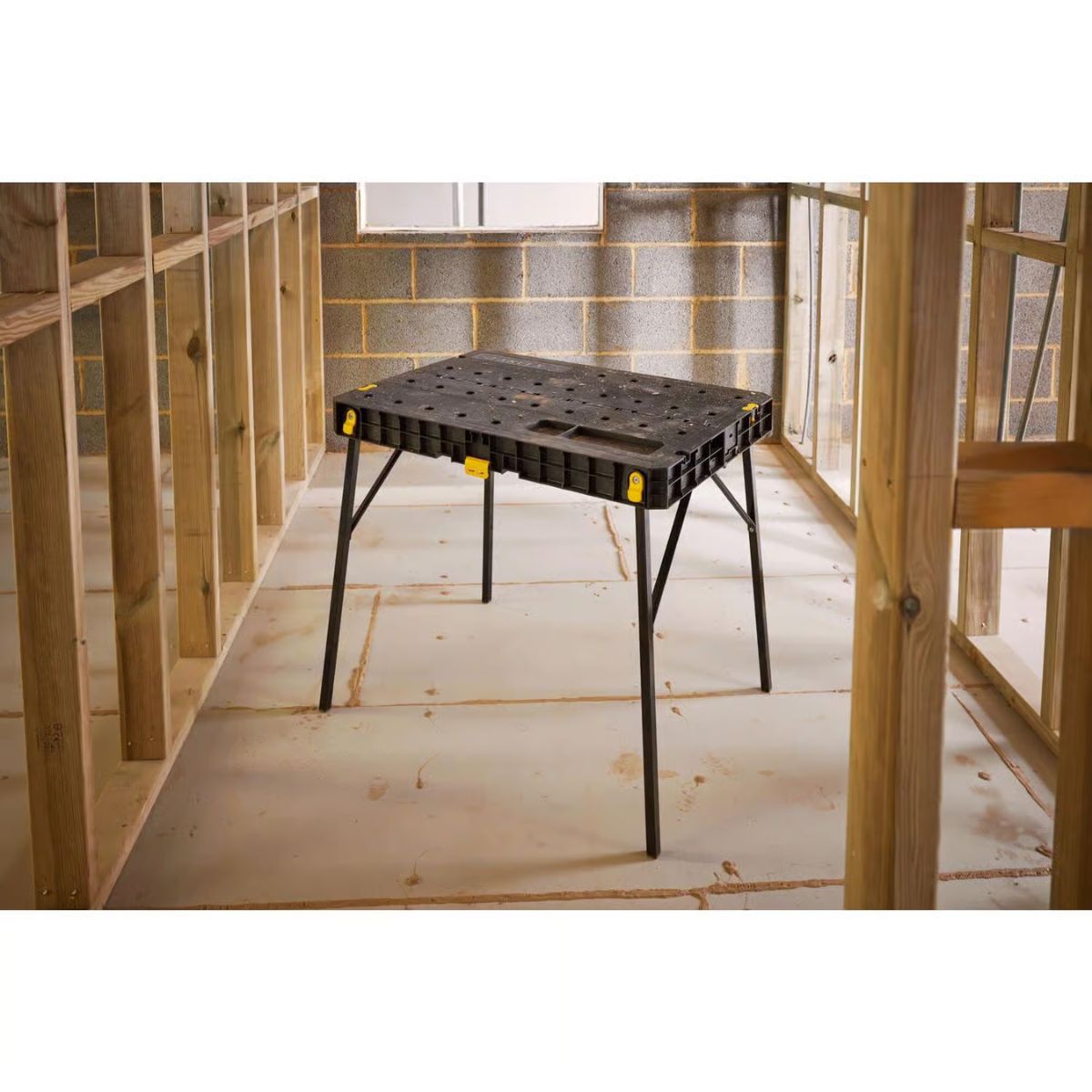 STANLEY 33.5 in. L x 23.5 in. W x 29 in. H Folding Workbench 700 lb. cap.