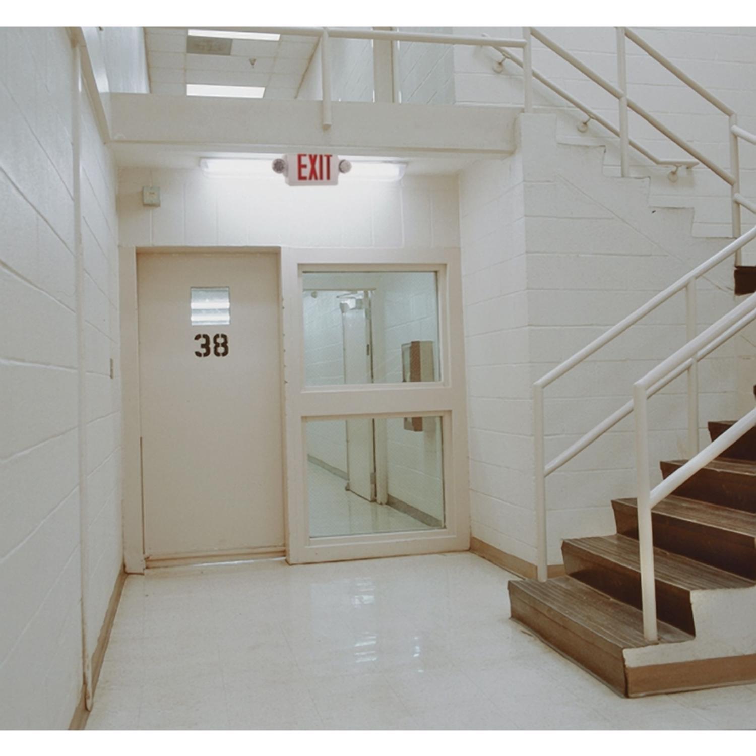 Exit with Emergency Lights LED Indoor Illuminated Sign
