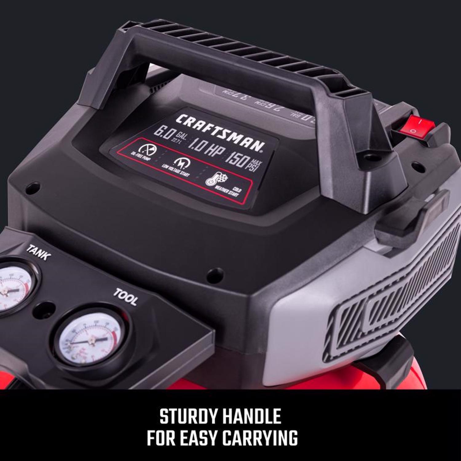 Craftsman 6 gal Pancake Portable Air Compressor 150 psi 0.8 HP