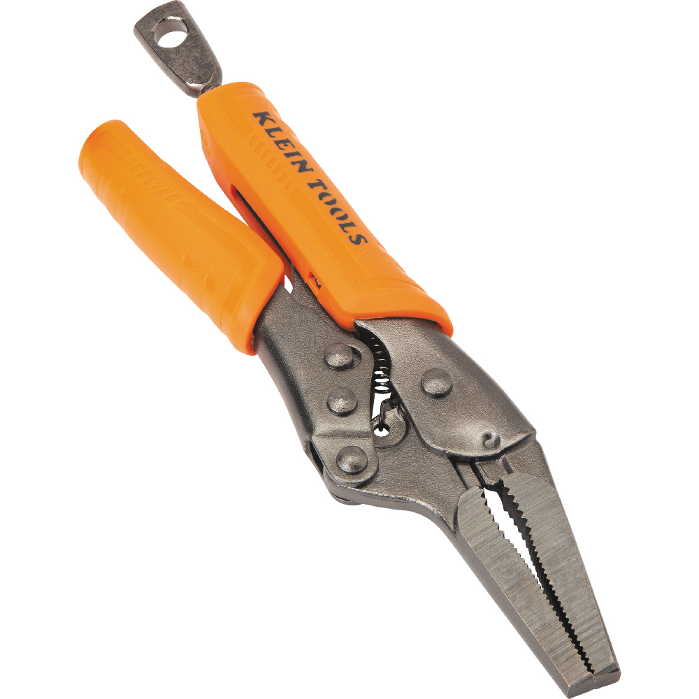 Klein Long Nose Locking Pliers, 6-in.