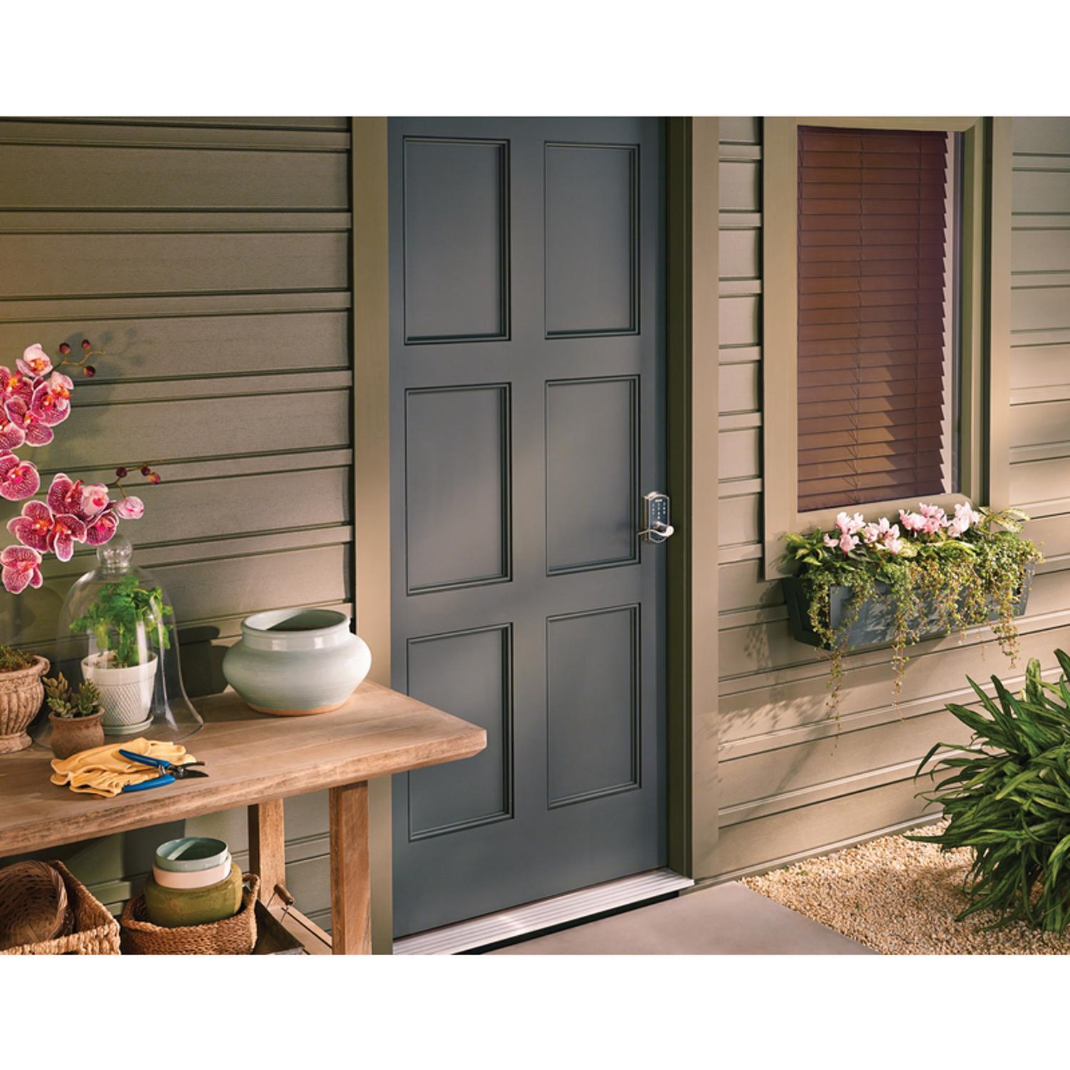 Schlage Satin Nickel Steel Electric Touch Screen Entry Lock