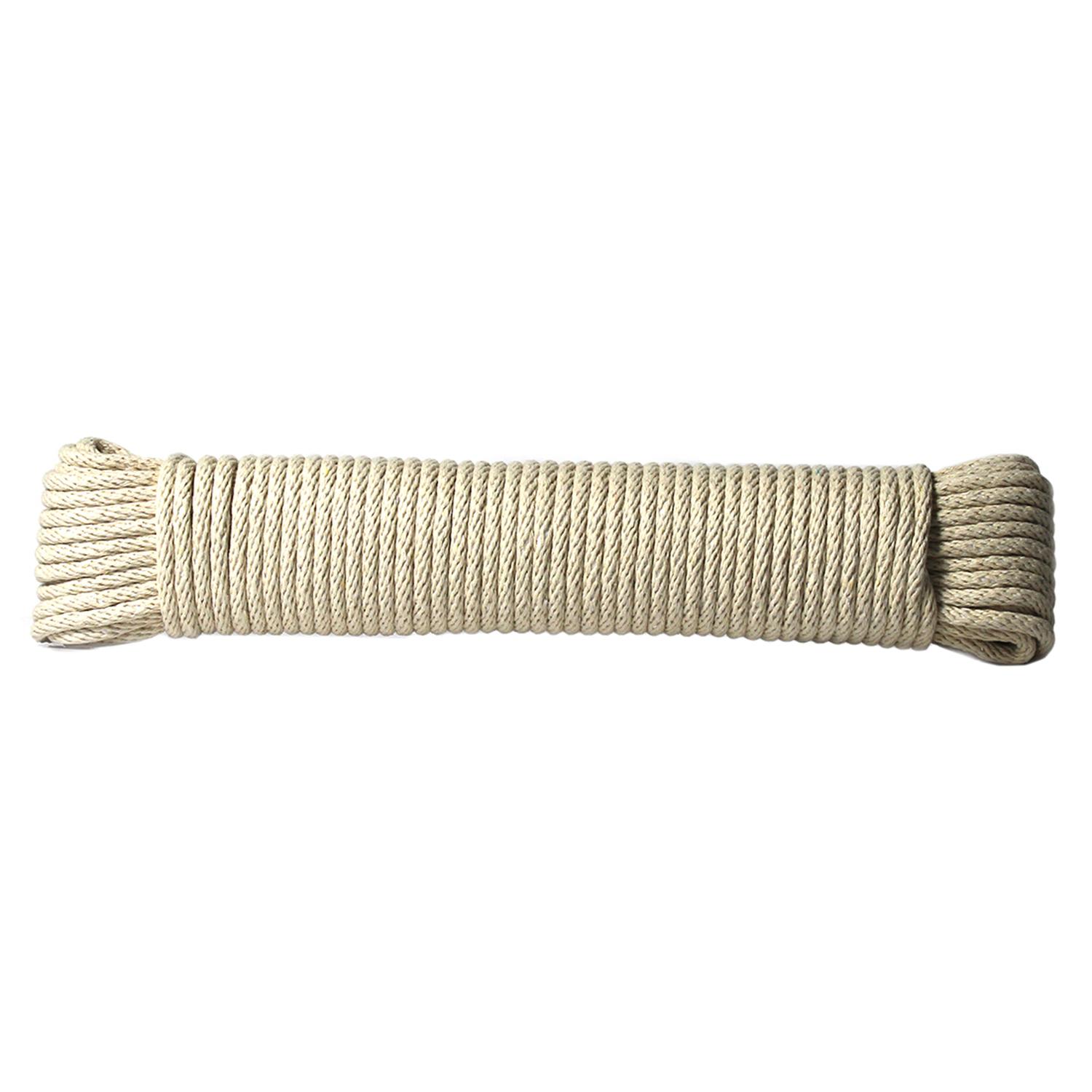 Ace 1/4 in. D X 100 ft. L White Solid Braided Cotton Cord