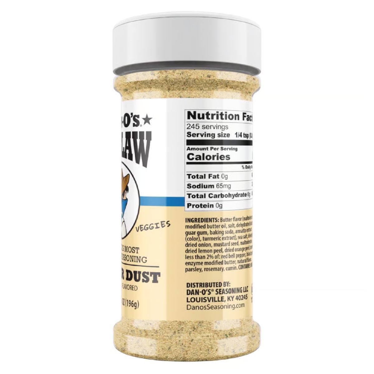 Dan-O's Outlaw Butter Dust BBQ Seasoning 6.9 oz.