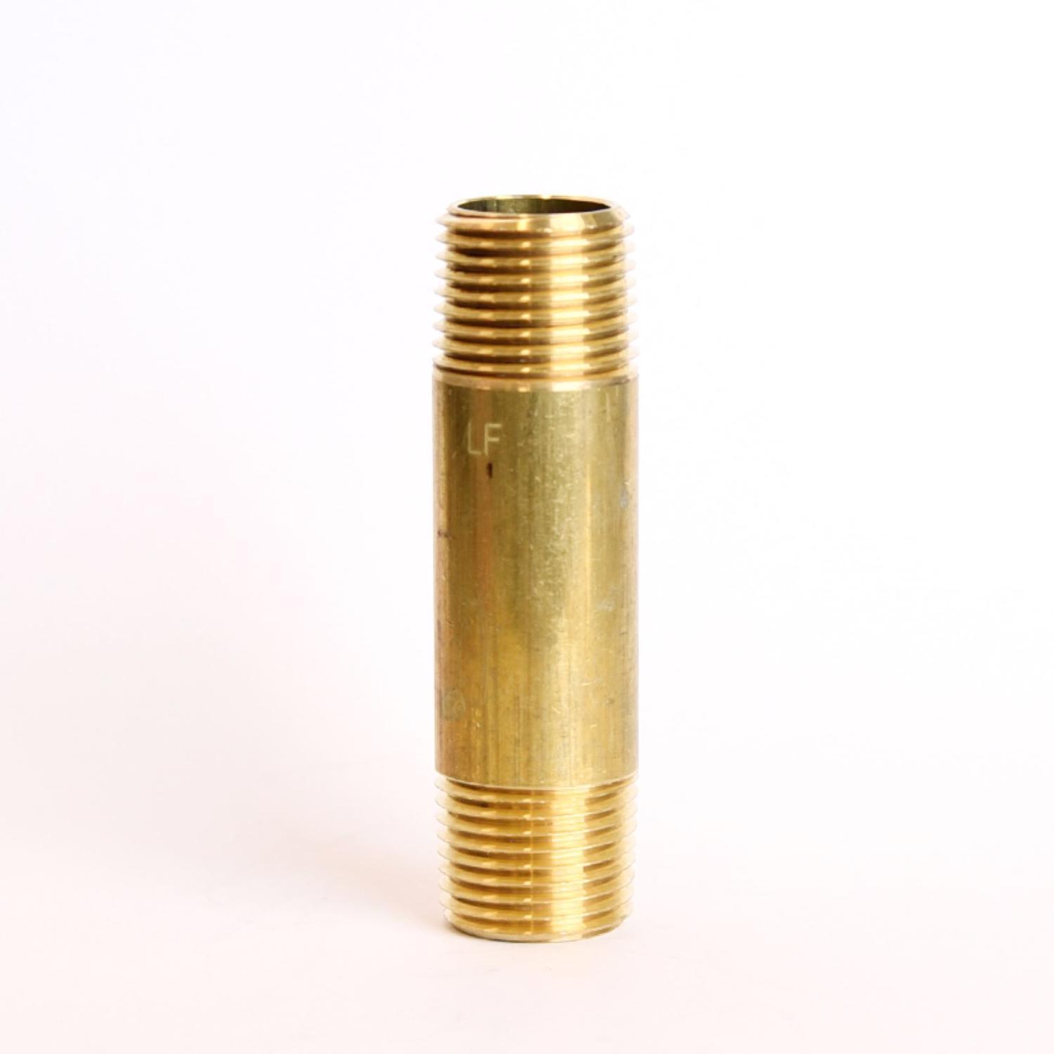 ATC 1/2 in. MPT 1/2 in. D MPT Yellow Brass Nipple 3 in. L