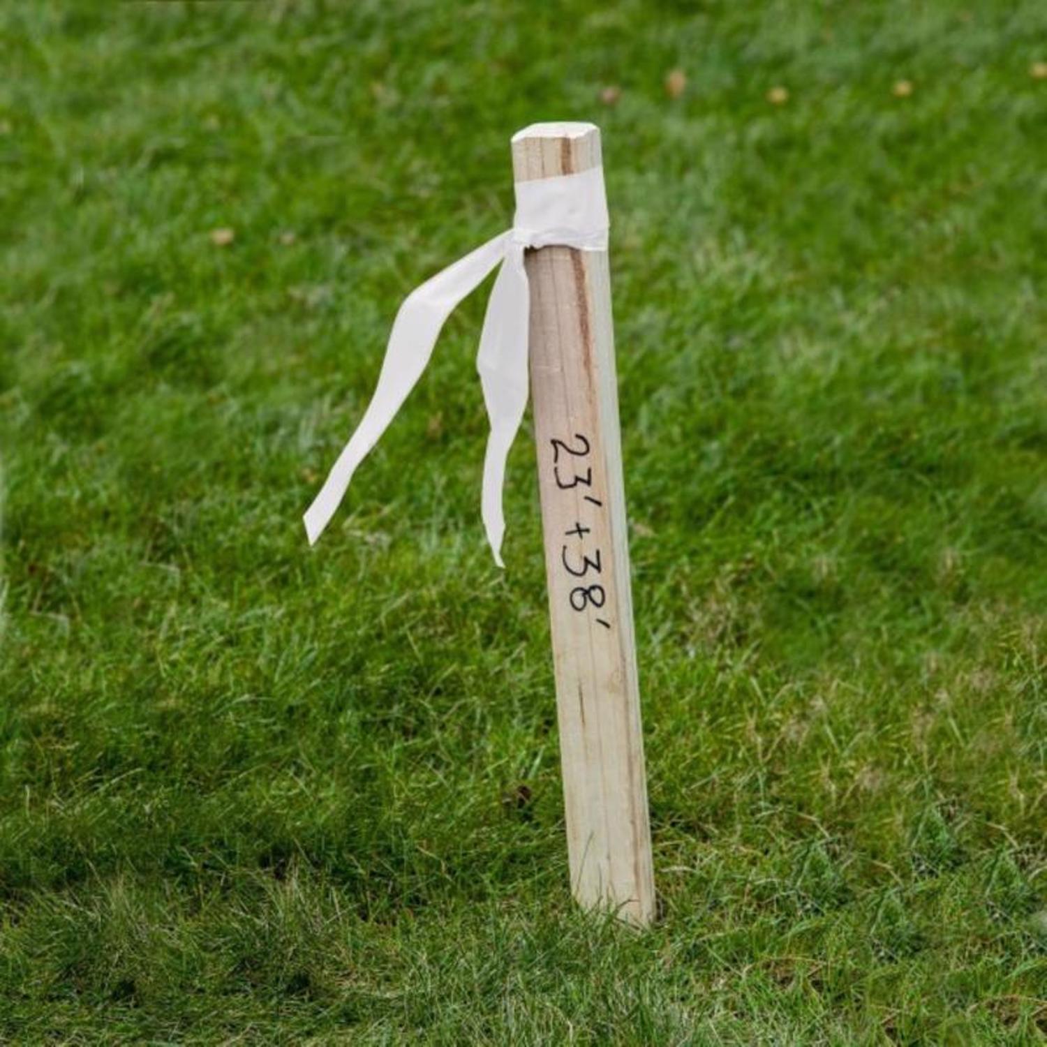 C.H. Hanson 300 ft. L X 1.2 in. W Plastic Flagging Tape White