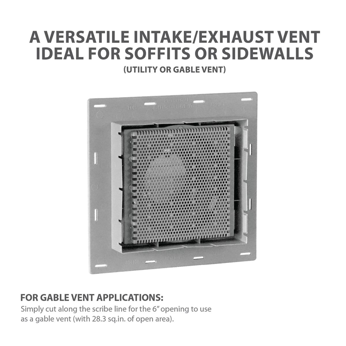 Pontiac Trail Hooded Multiversal I/E Vent 4 in. &6 in.