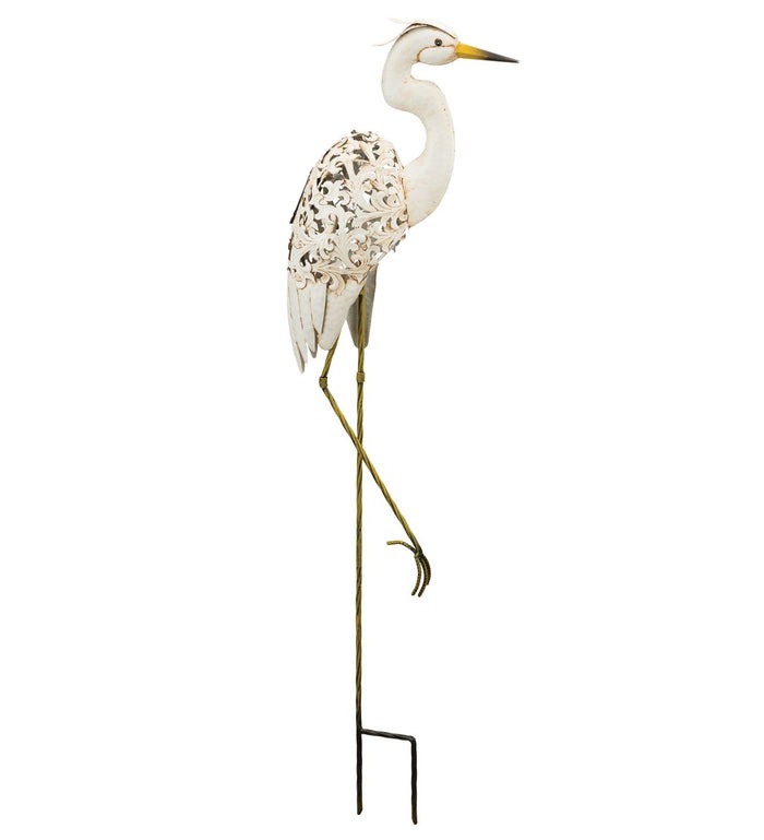 Regal Art & Gift Egret Solar Bird Stake