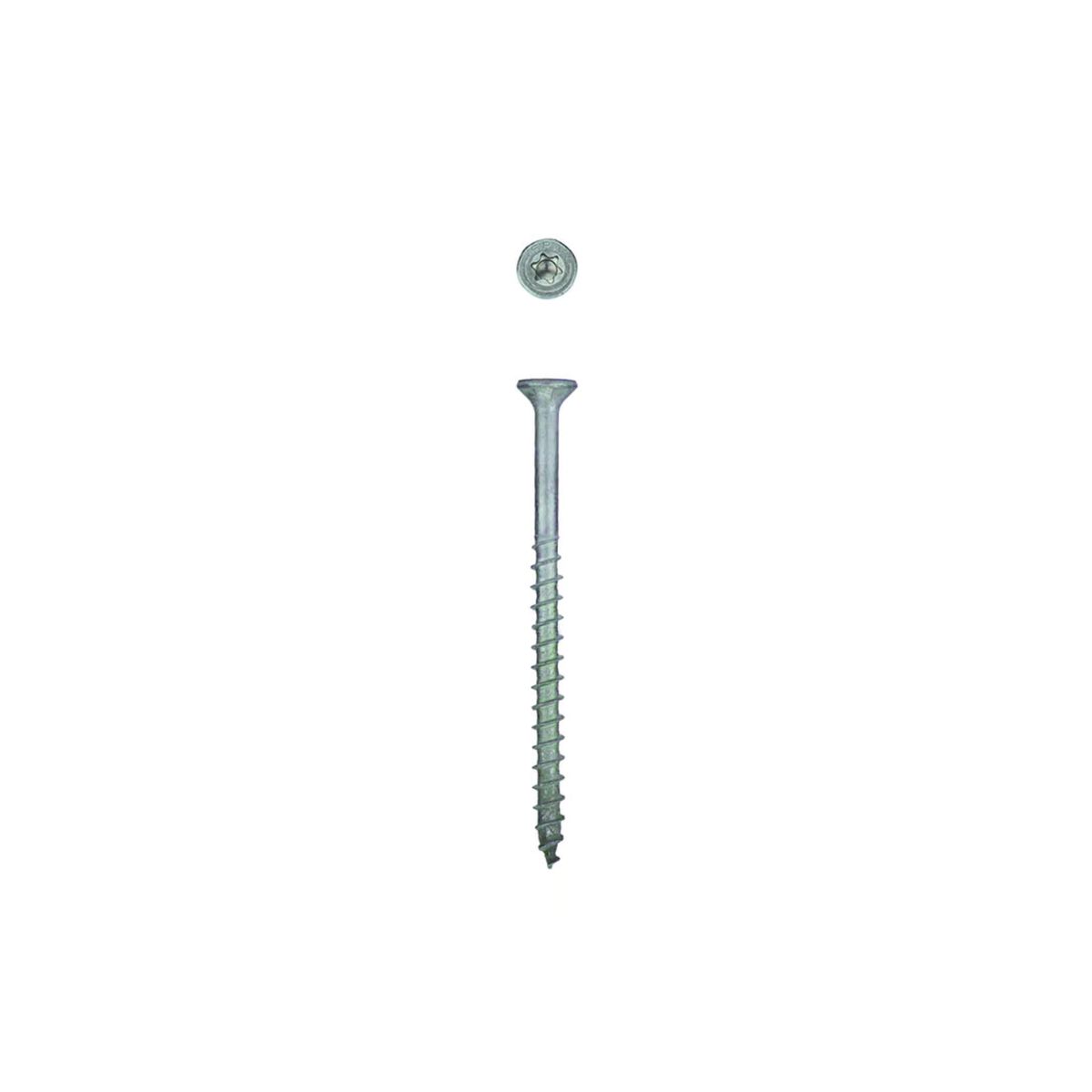 SPAX No. 14 in. X 3-1/2 in. L Gray Star Flat Head Deck Screws 10 pk