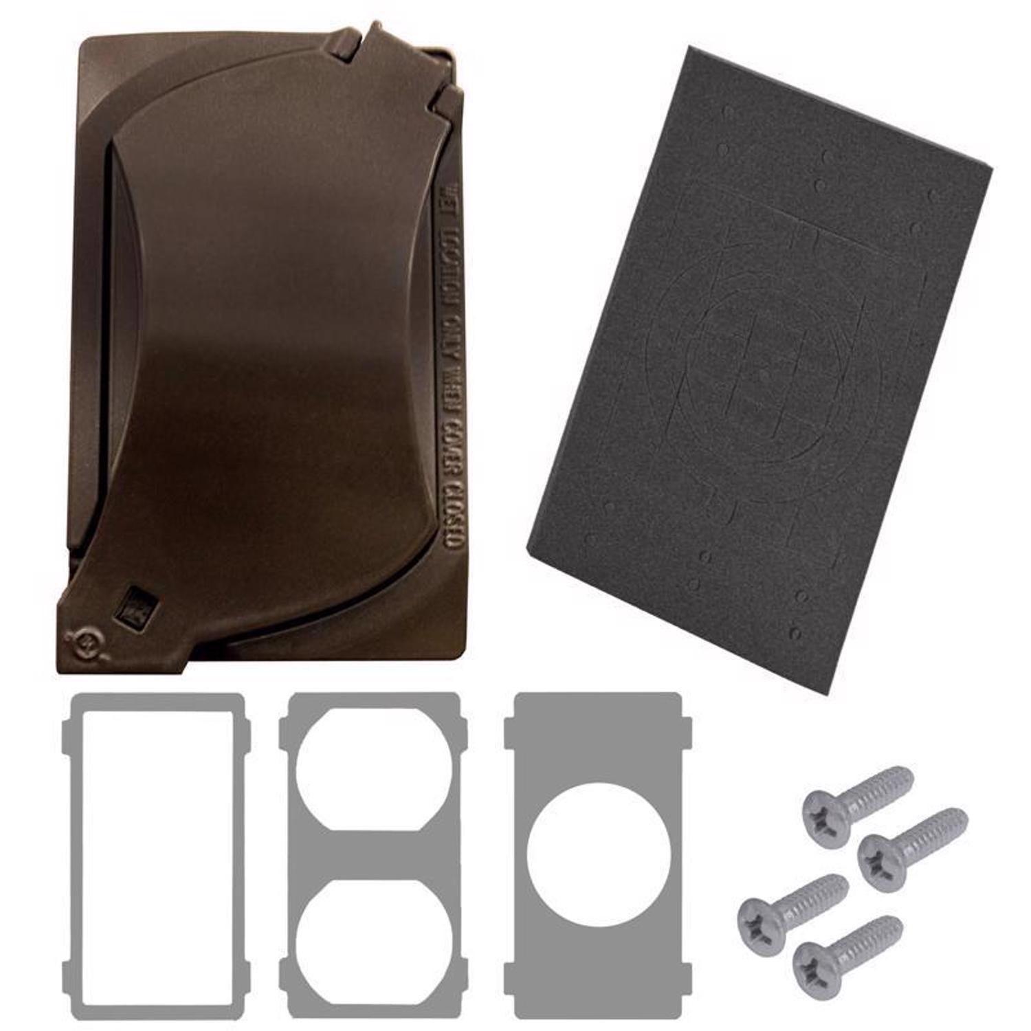 Sigma Engineered Solutions Rectangle Metal 1 gang 4.57 in. H X 2.81 in. W Universal Cover