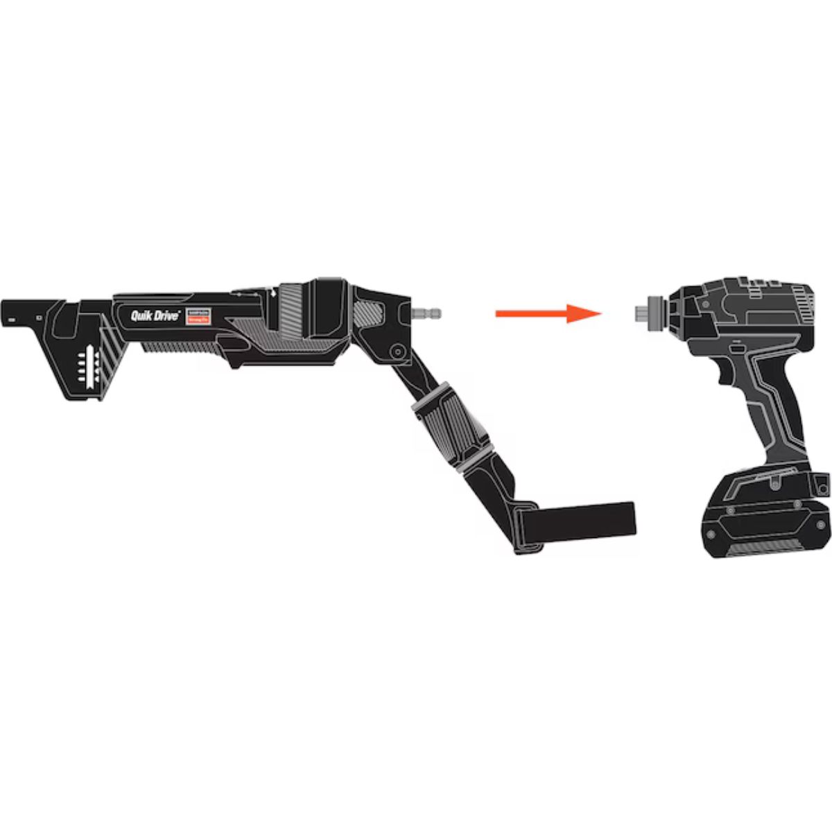 QUIK DRIVE BY SIMPSON STRONG TIE Quik Drive Project Pro Impact drill attachment