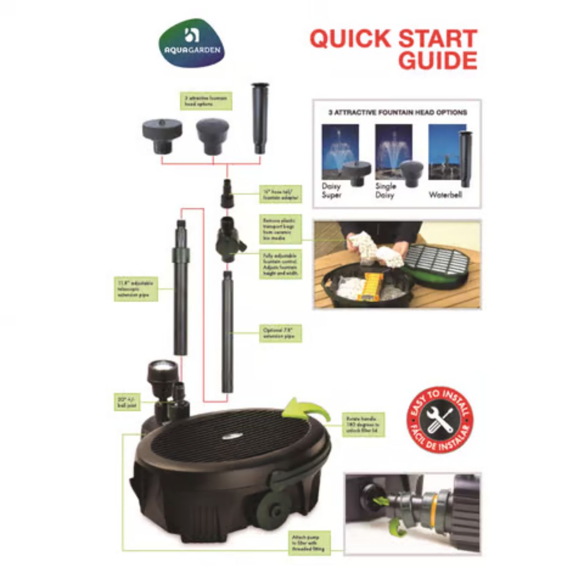 Blagdon Aquagarden Filter Kit with Pump