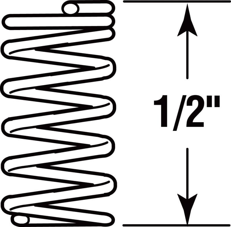 Prime-Line 1/2 in. L X 1/4 in. D Compression Spring 6 pk