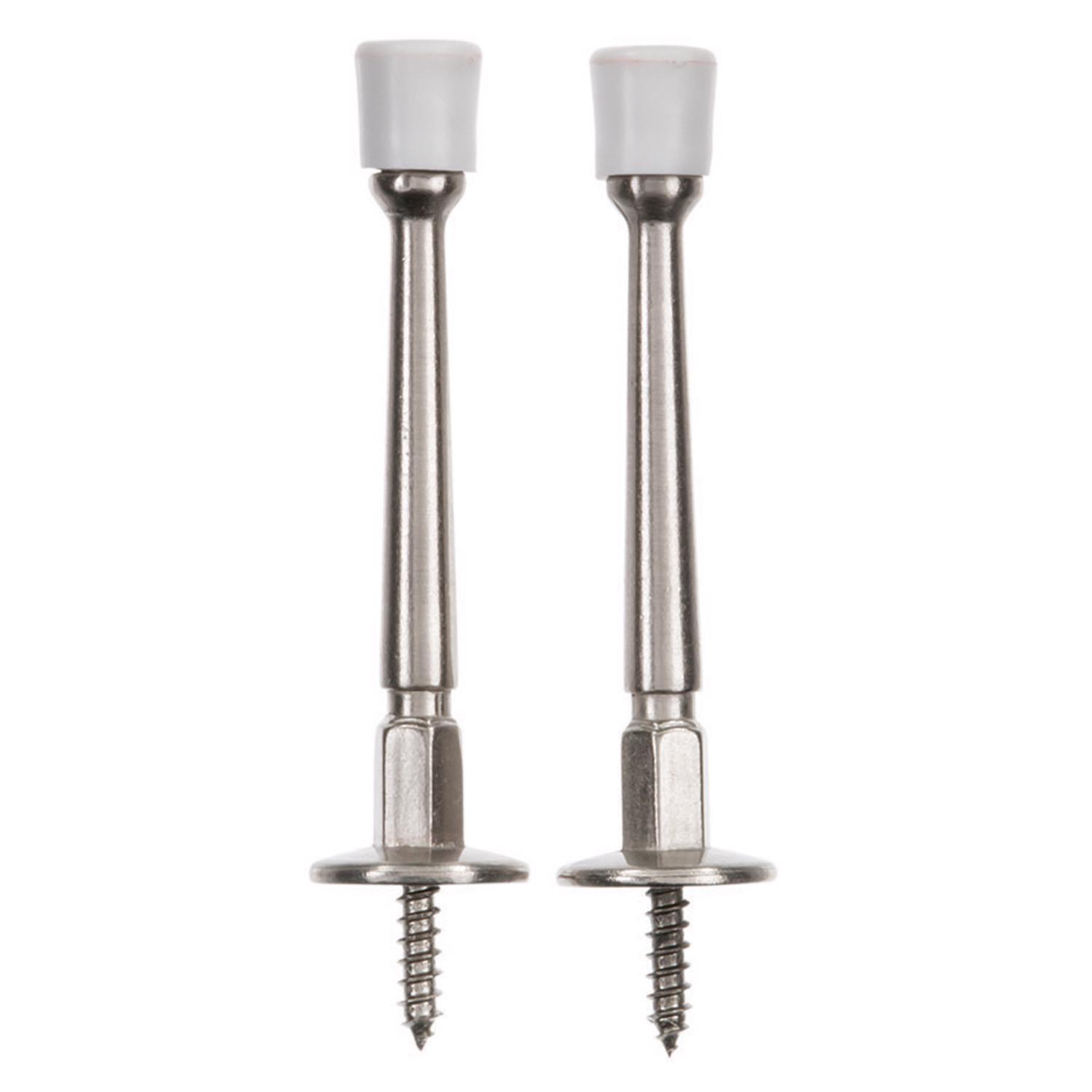 Ace 3 in. W Metal Satin Nickel Bronze Rigid Door Stop Mounts to door and wall 1/8 in.