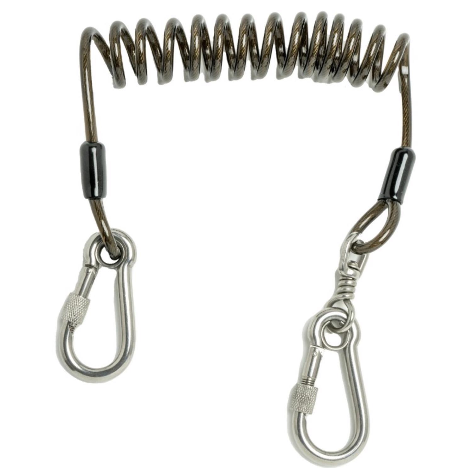 DeWalt Stainless Steel Coiled Tool Lanyard 4 in. L 2 lb. cap. Silver 1 Pack