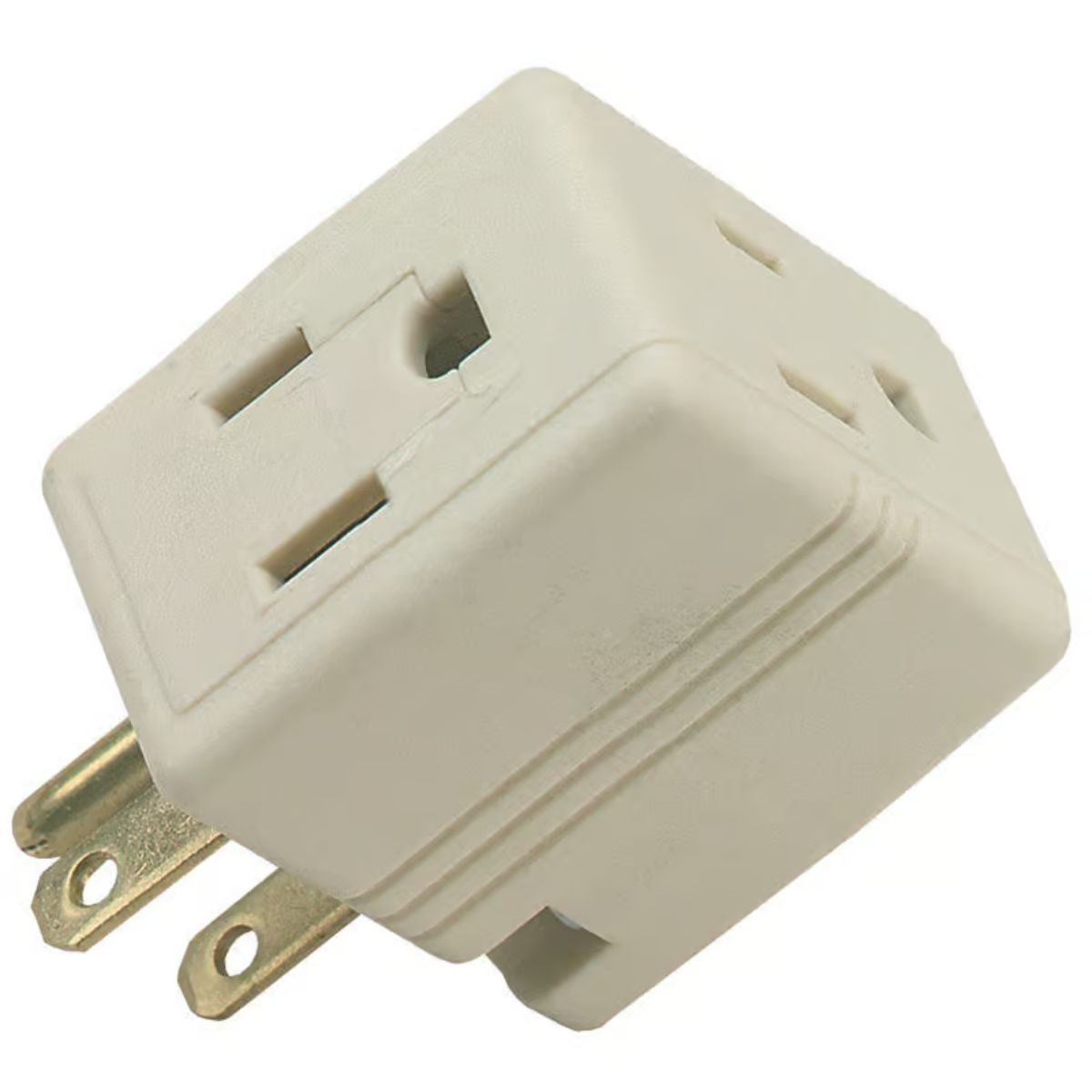 Ace Grounded 3 outlets Adapter 1 Pack