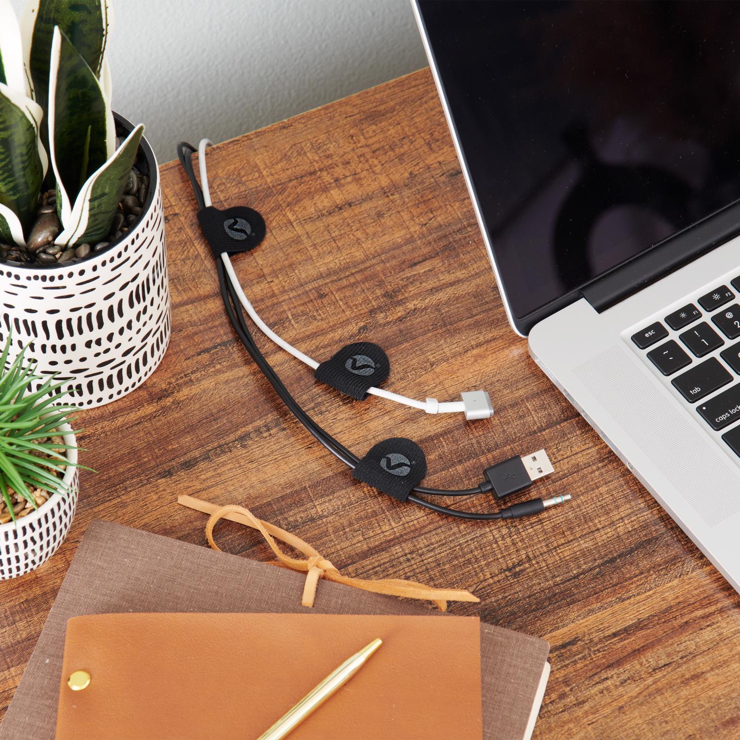 VELCRO Brand Mini Nylon Cord Organizer 2.63 in. L 5 pk