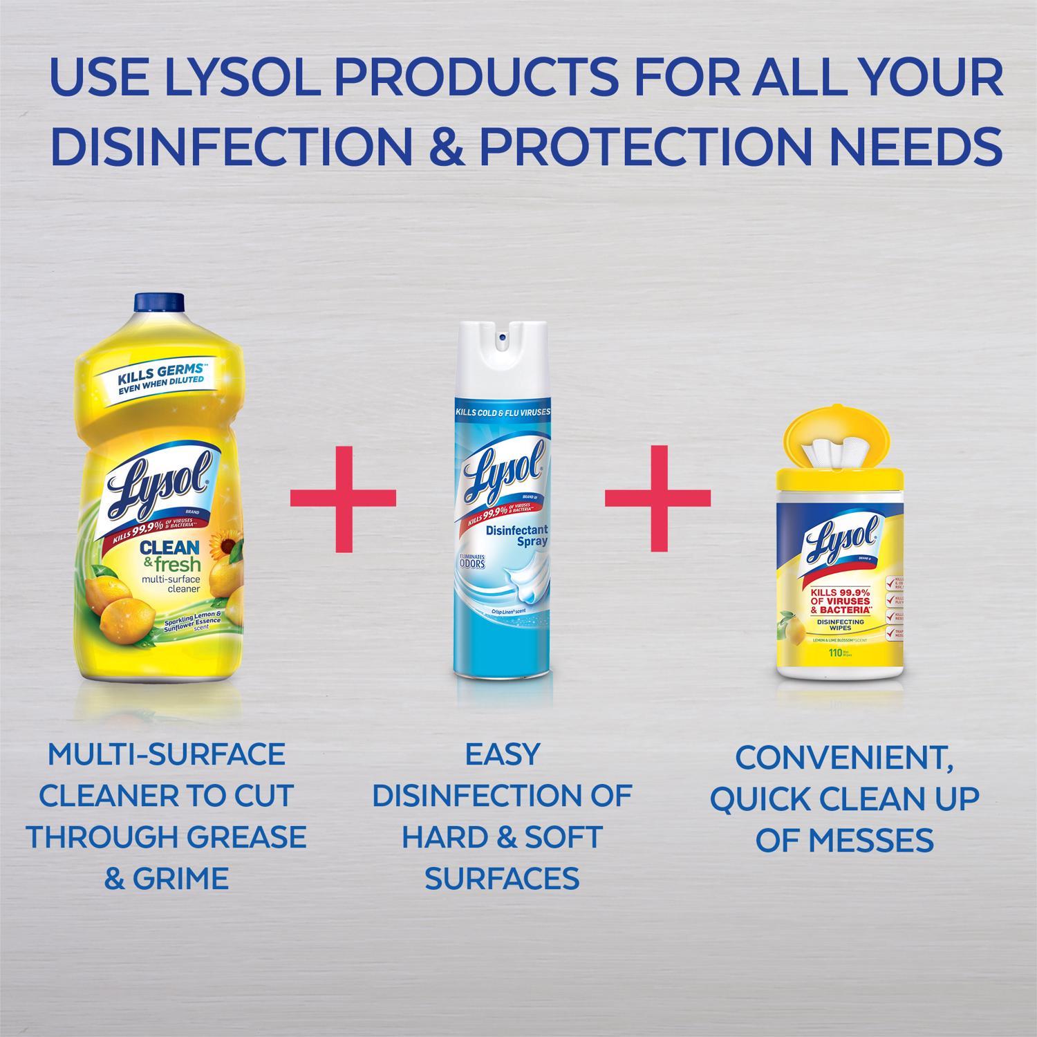 Lysol Clean & Fresh Lemon Scent Multi-Purpose Cleaner Liquid 144 oz