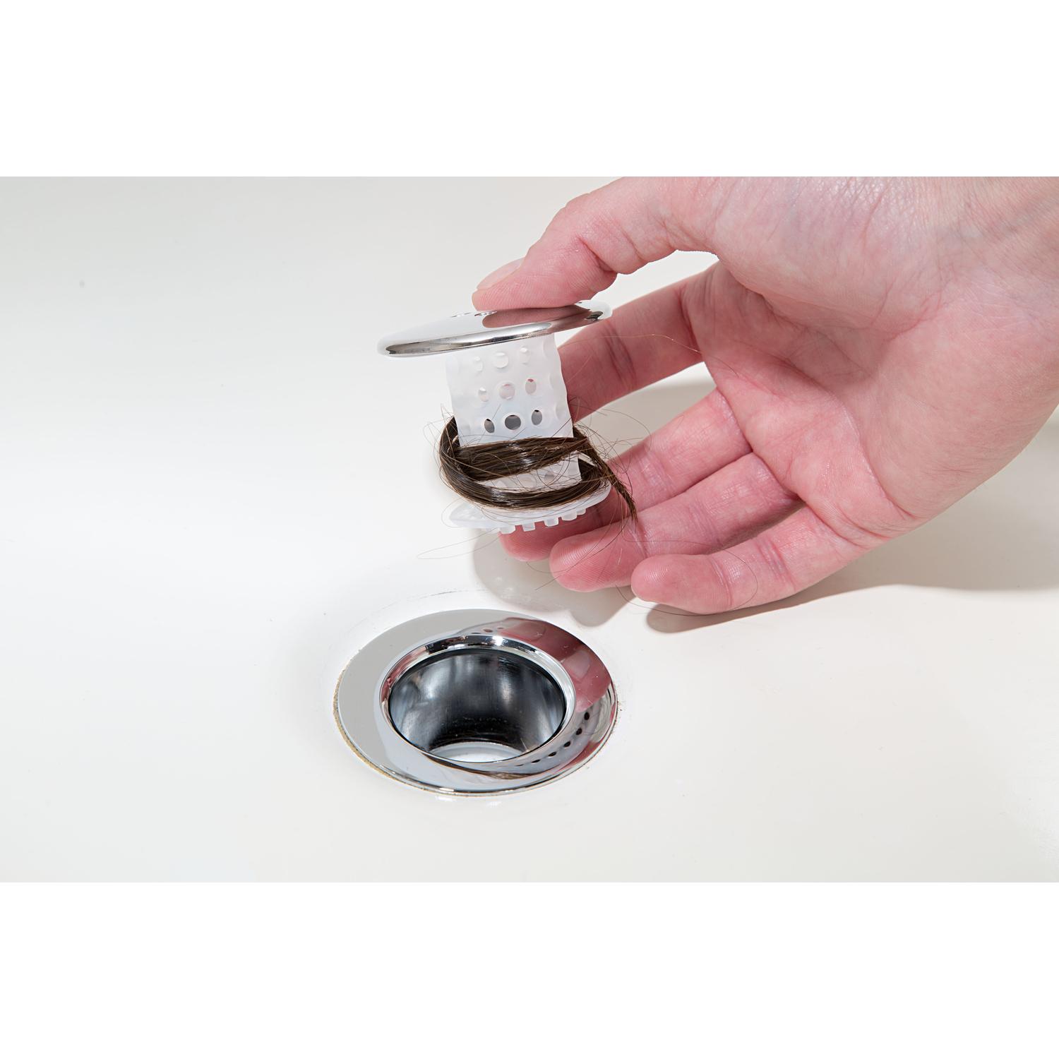 TubShroom Chrome Edition 1.75 in. Chrome Plastic No Clog Drain Stopper