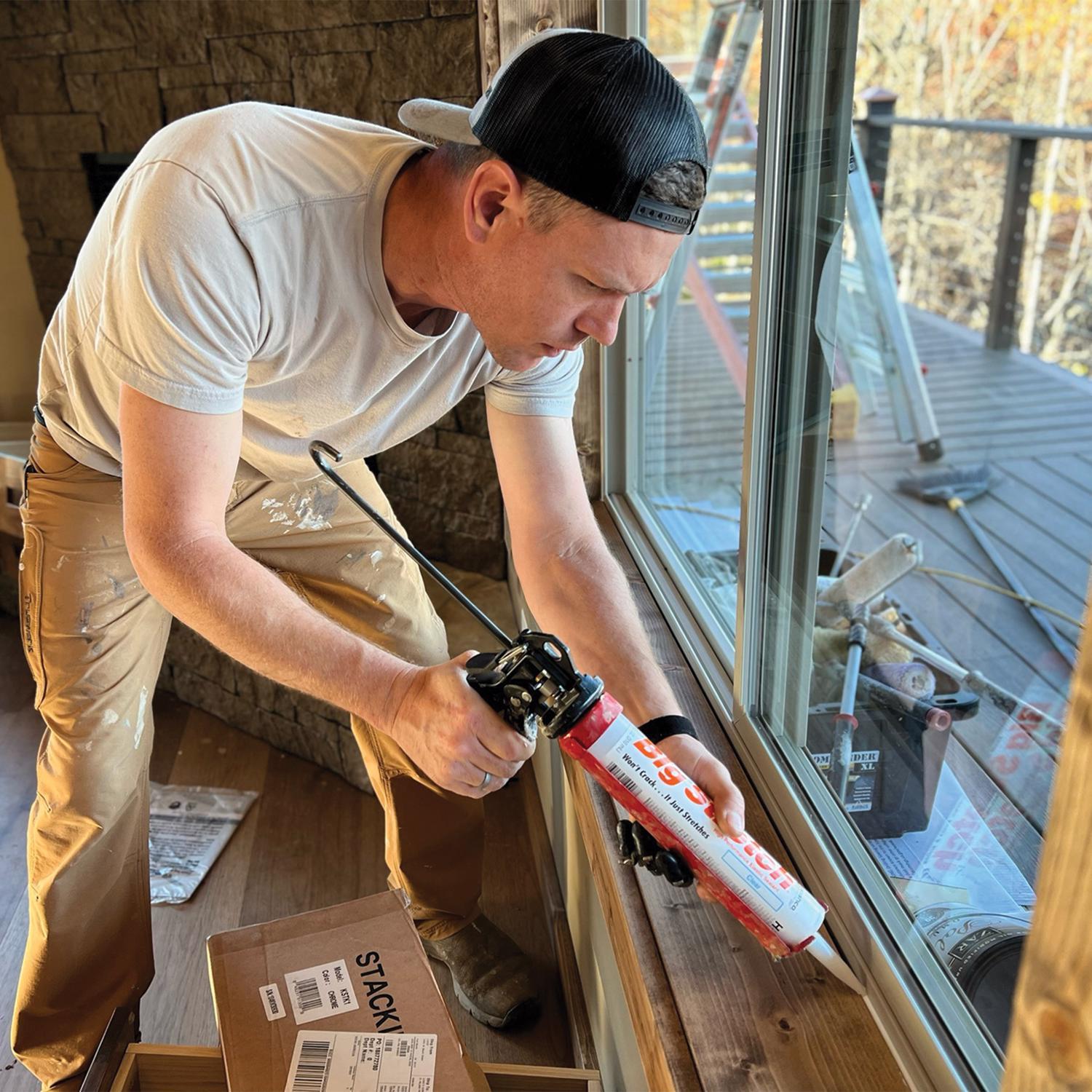 Sashco Big Stretch Almond Elastomeric Acrylic Latex Door/Siding/ Window Caulk 10.5 oz