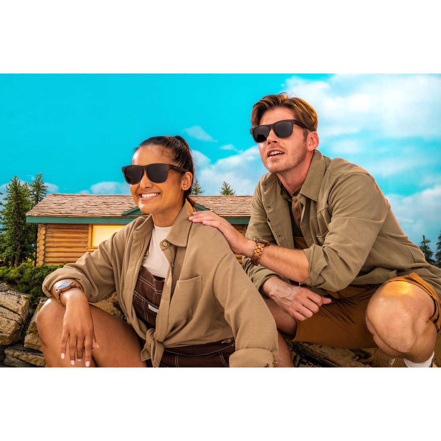 goodr BFG - Just Knock It On! Sunglasses Unisex Brown Frame Black Lens Polarized