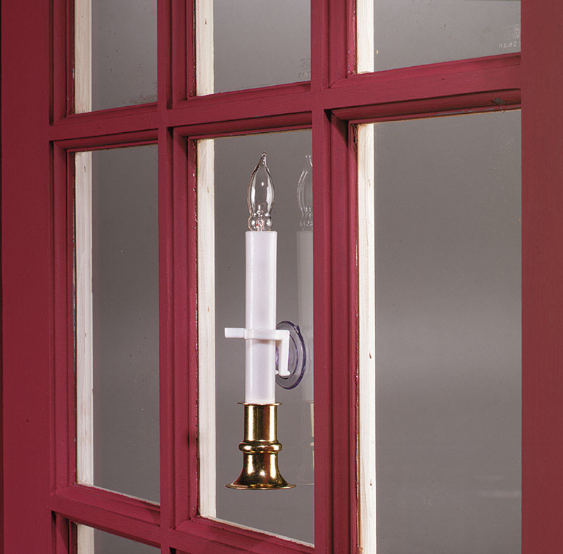 Adams Clear/White Candle Clamps 1.2 in.