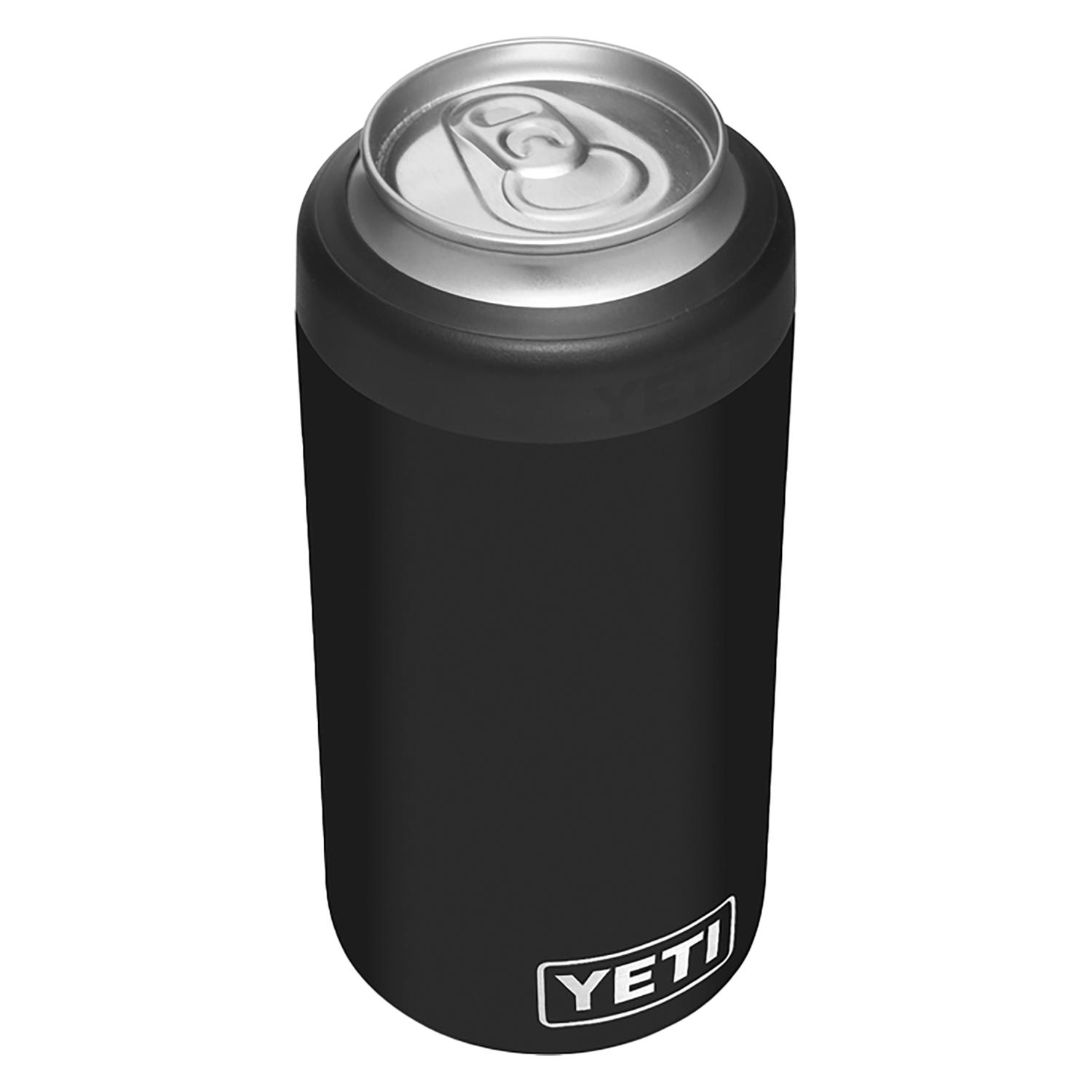 YETI Rambler 16 oz Colster Black BPA Free Tall Can Insulator