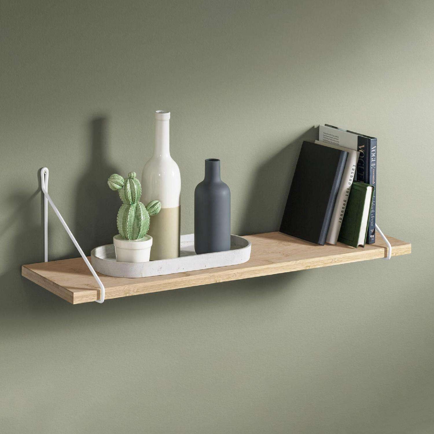 Dolle Lite 0.71 in. H X 23.6 in. W X 7.9 in. D Natural Bamboo Shelf Board