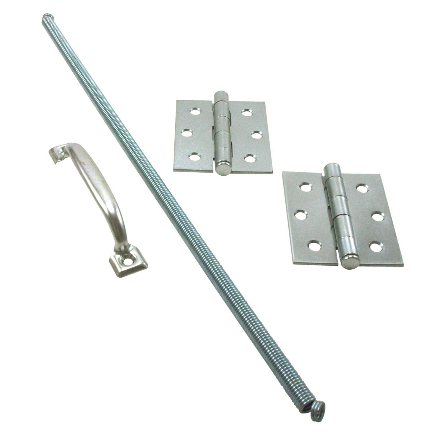 Ace Zinc-Plated Silver Steel Screen/Storm Door Hardware Set 1 pk