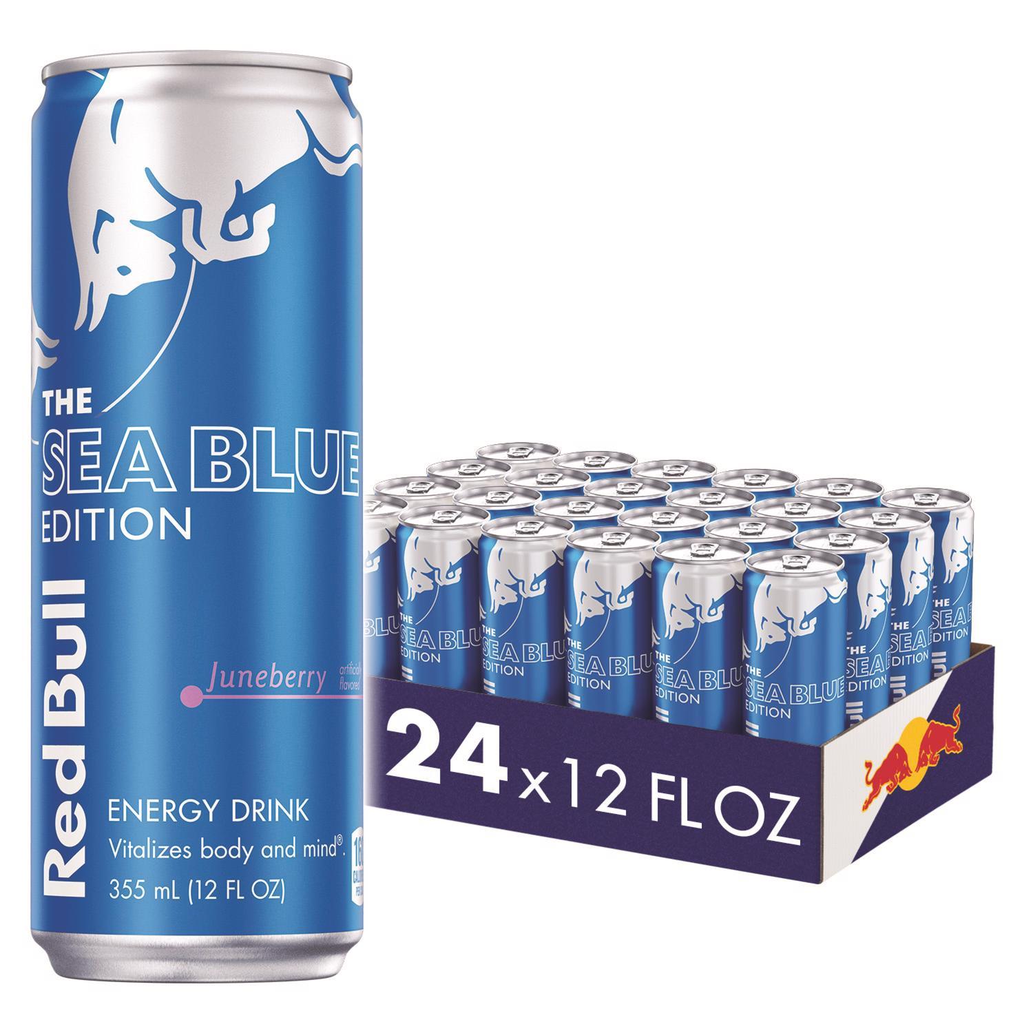 Red Bull Sea Blue Edition Juneberry Energy Drink 12 oz