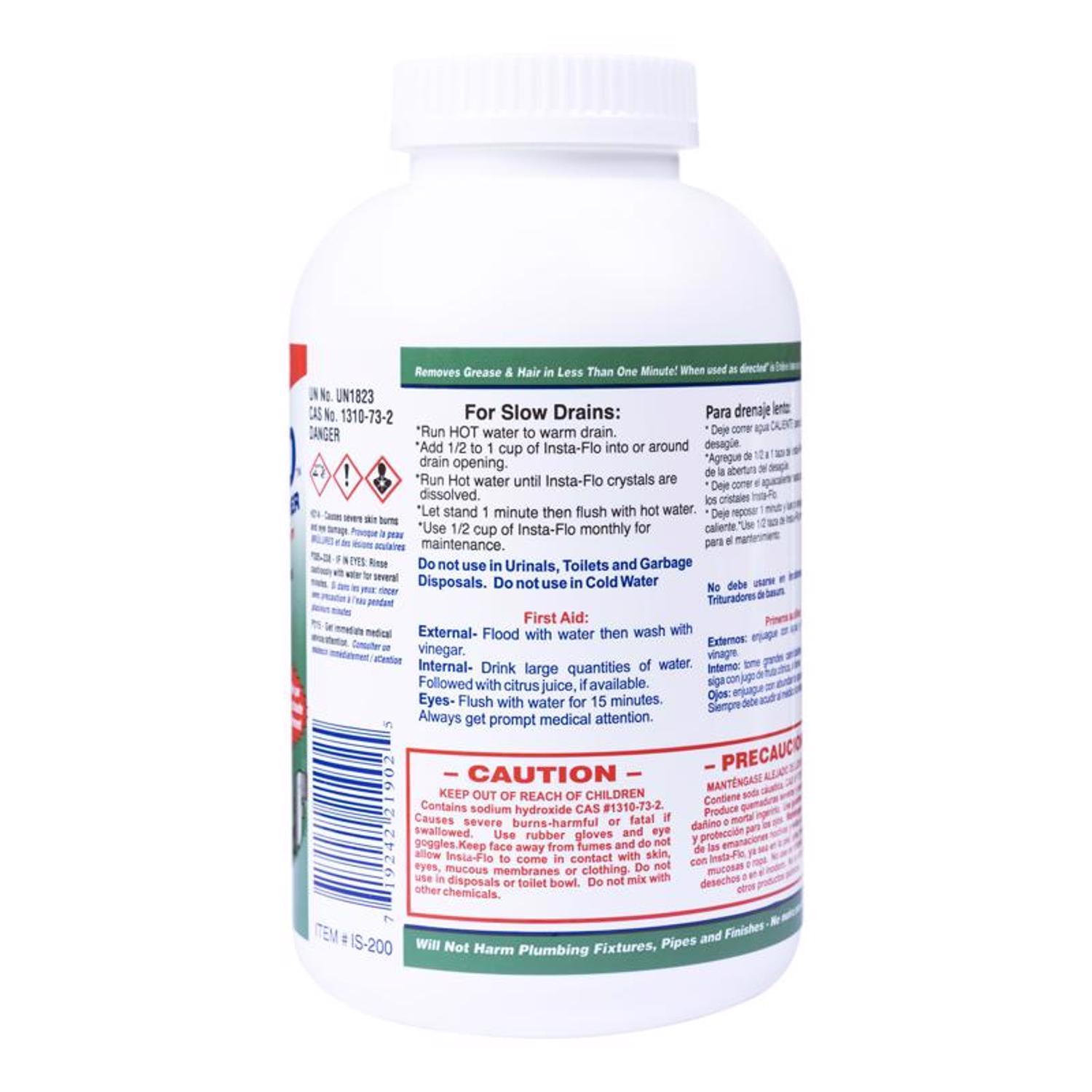 Insta-Flo Crystals Drain Cleaner 2 lb