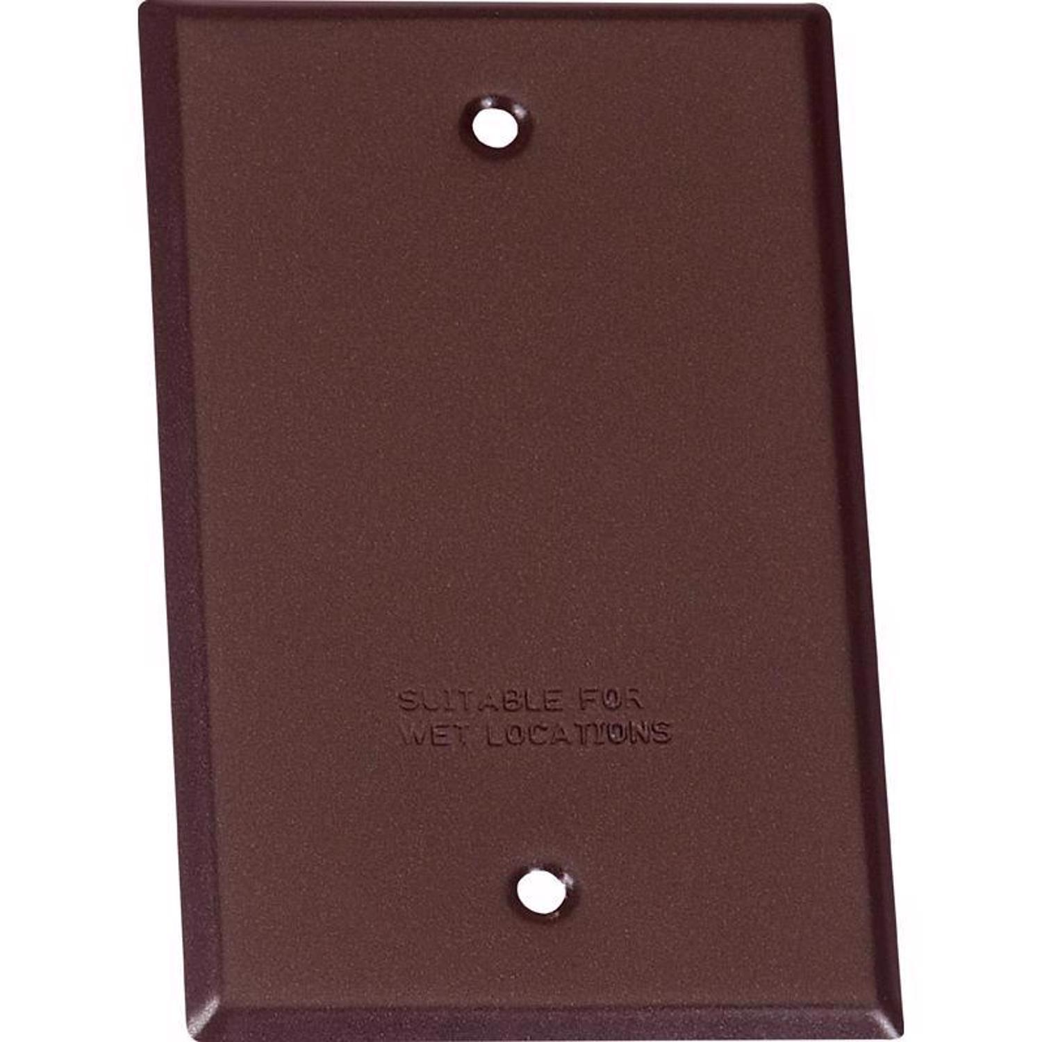 Sigma Engineered Solutions Rectangle Steel 1 gang 4.52 in. H X 2.77 in. W Flat Box Cover