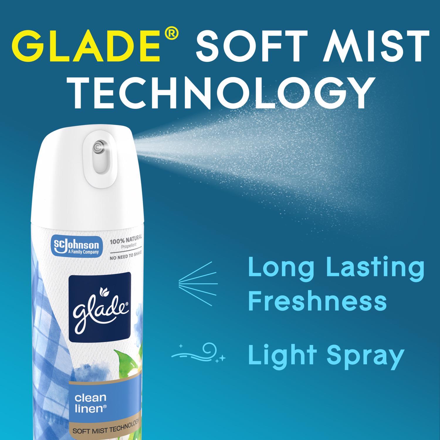 Glade Clean Linen Scent Air Freshener 7.3 oz Aerosol