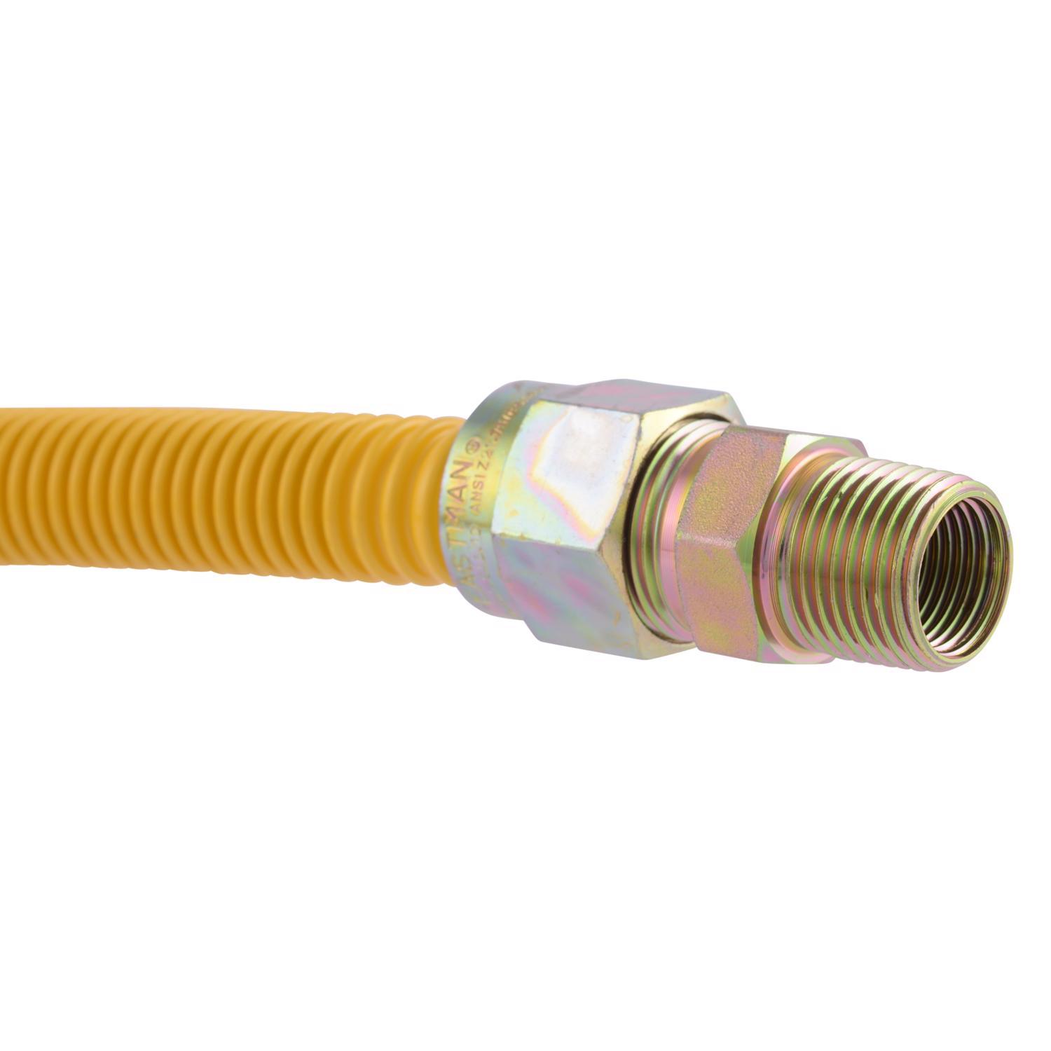 Eastman 1/2 in. MIP X 1/2 in. D MIP 48 in. Stainless Steel Gas Connector