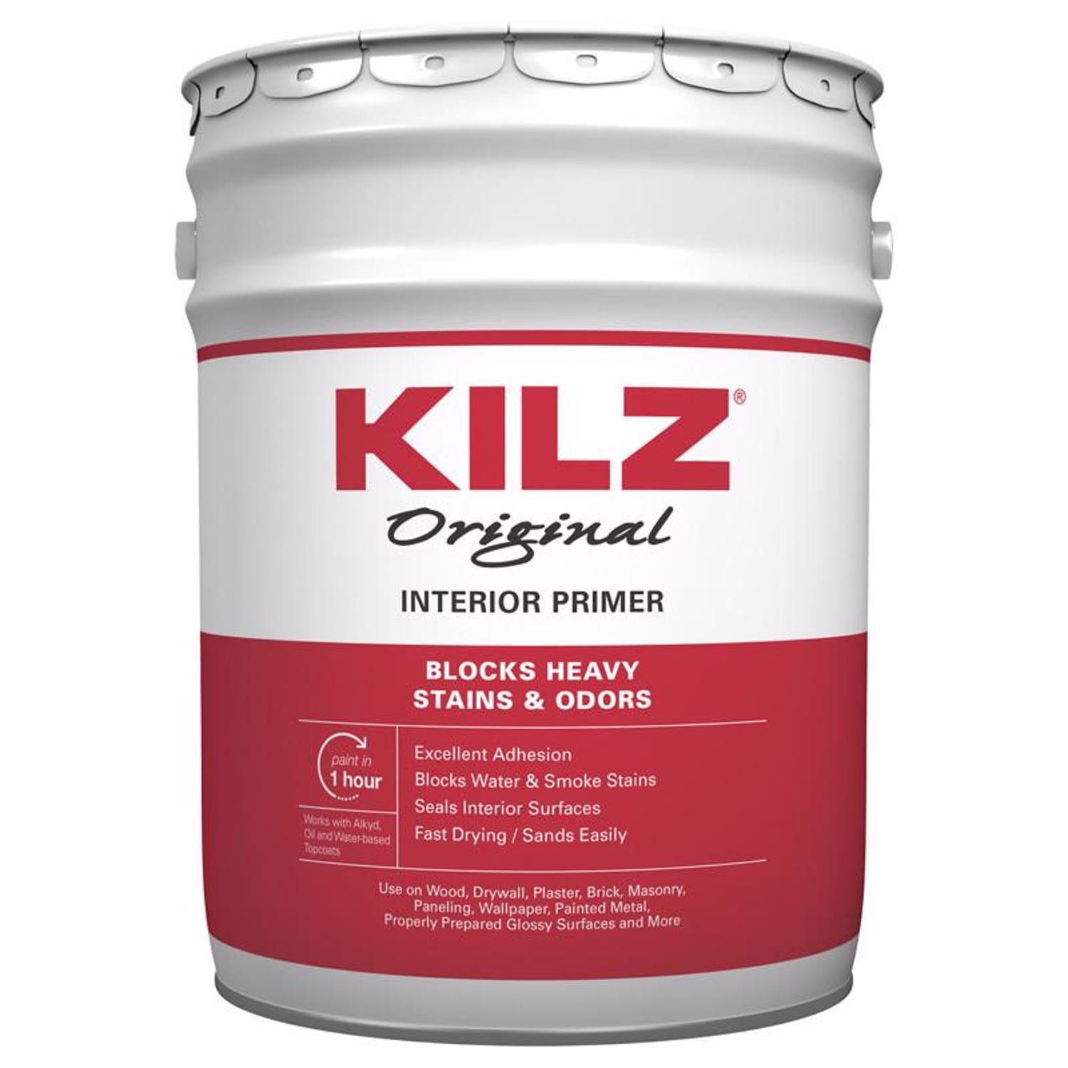KILZ Original White Flat Oil-Based Alkyd Oil Primer 5 gal
