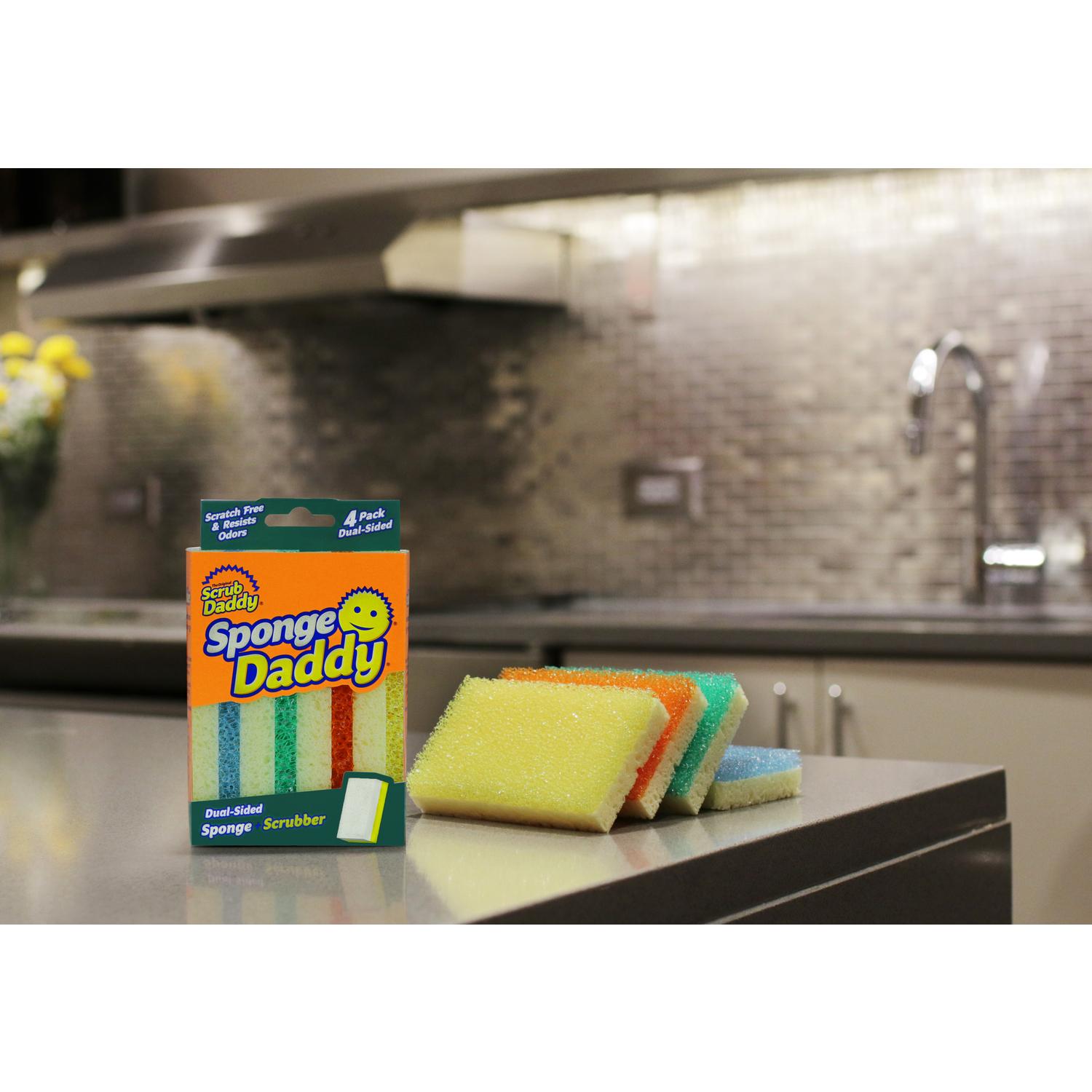 Scrub Daddy Sponge Daddy Heavy Duty Sponge For Multi-Purpose 4 pk