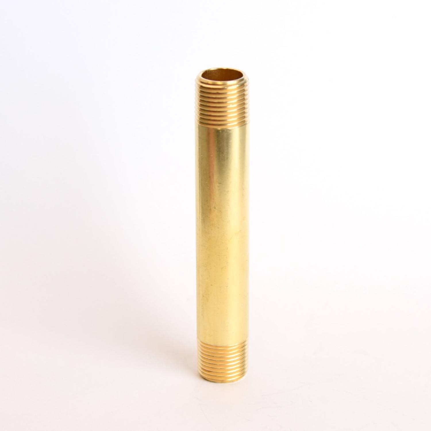 ATC 3/8 in. MPT 3/8 in. D MPT Yellow Brass Nipple 4 in. L