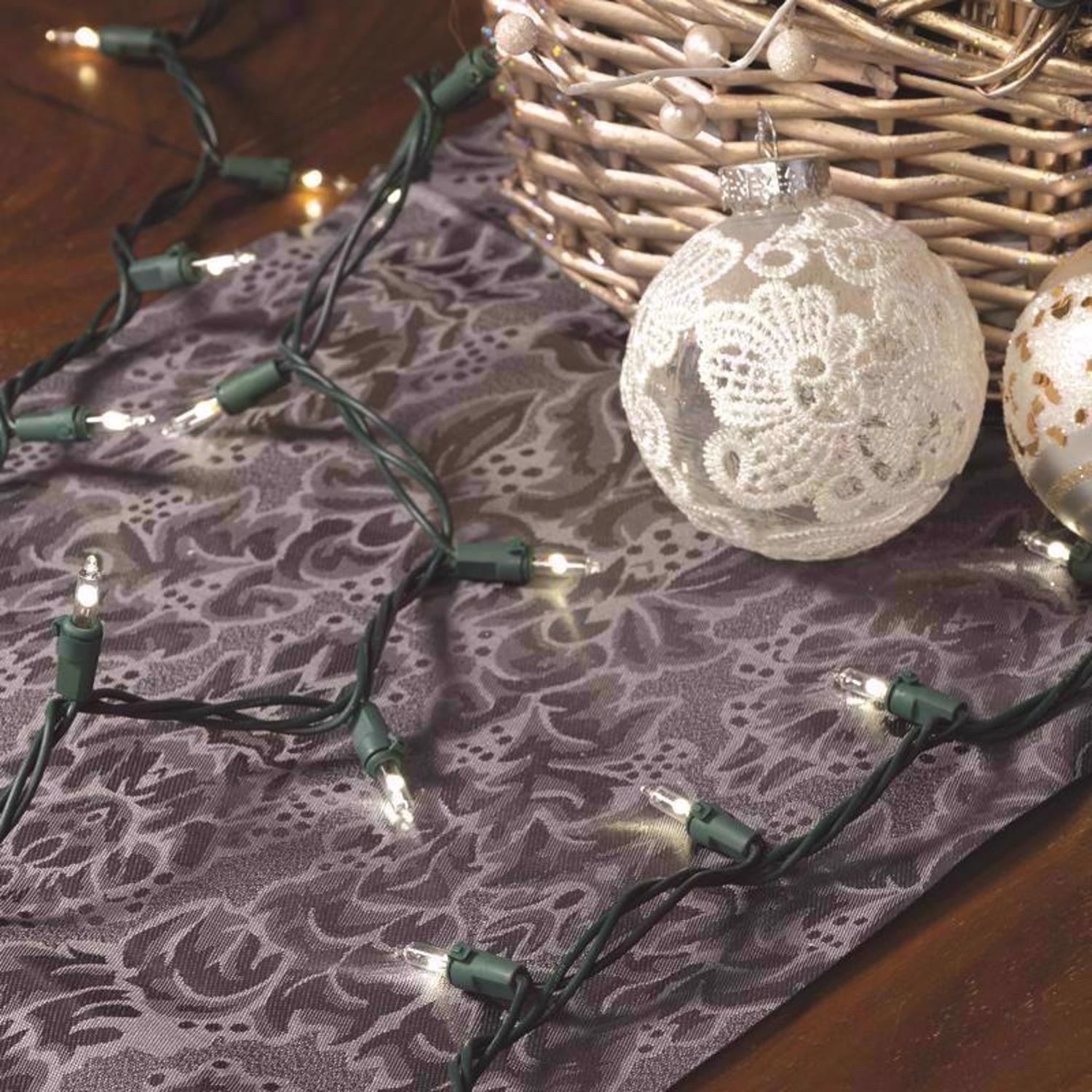 Celebrations Classic LED T5 Pure White 300 ct String Christmas Lights 74.5 ft.
