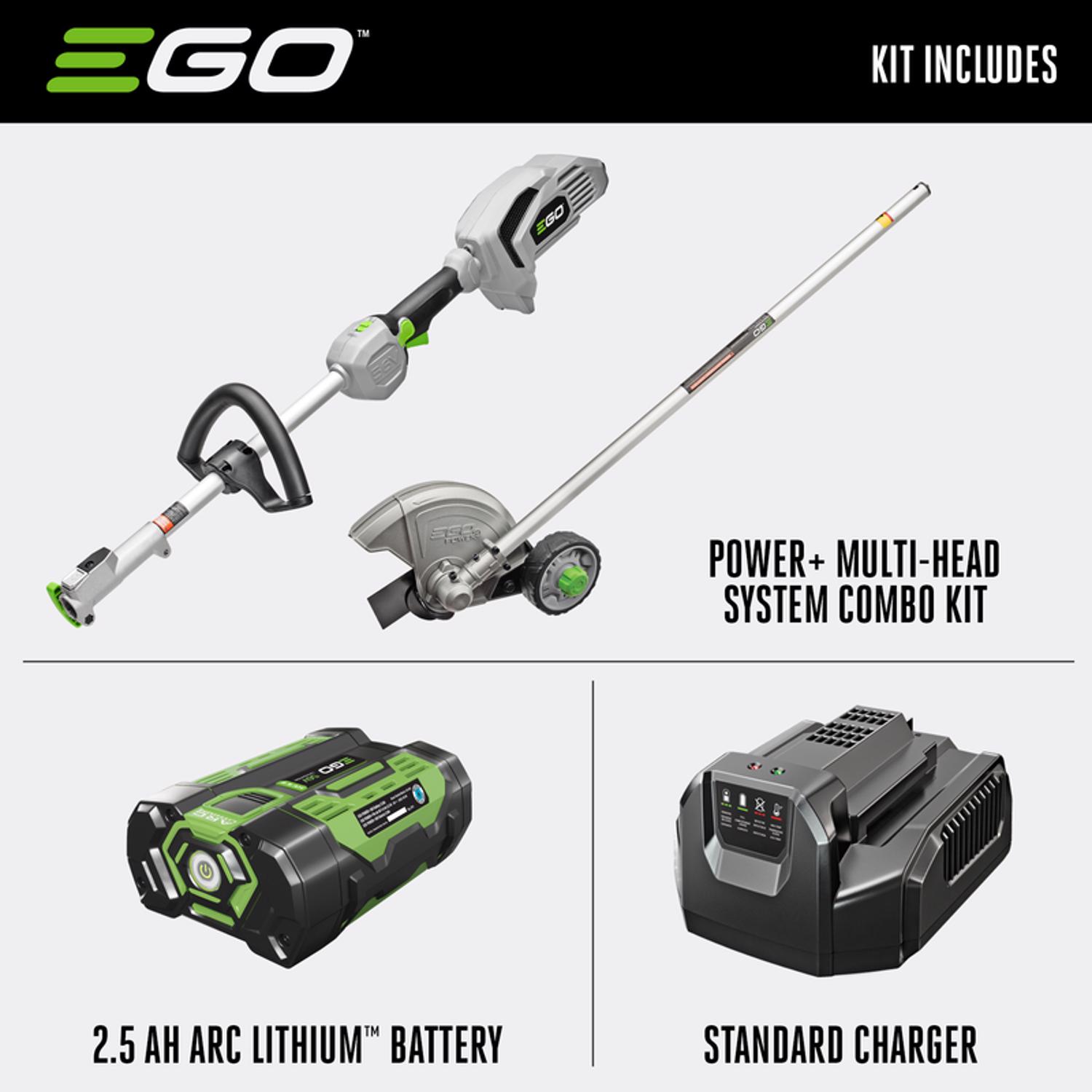 EGO Power+ Multi-Head System ME0801 3 in. 56 V Battery Edger Kit (Battery & Charger) W/ 2.5 AH BATTERY