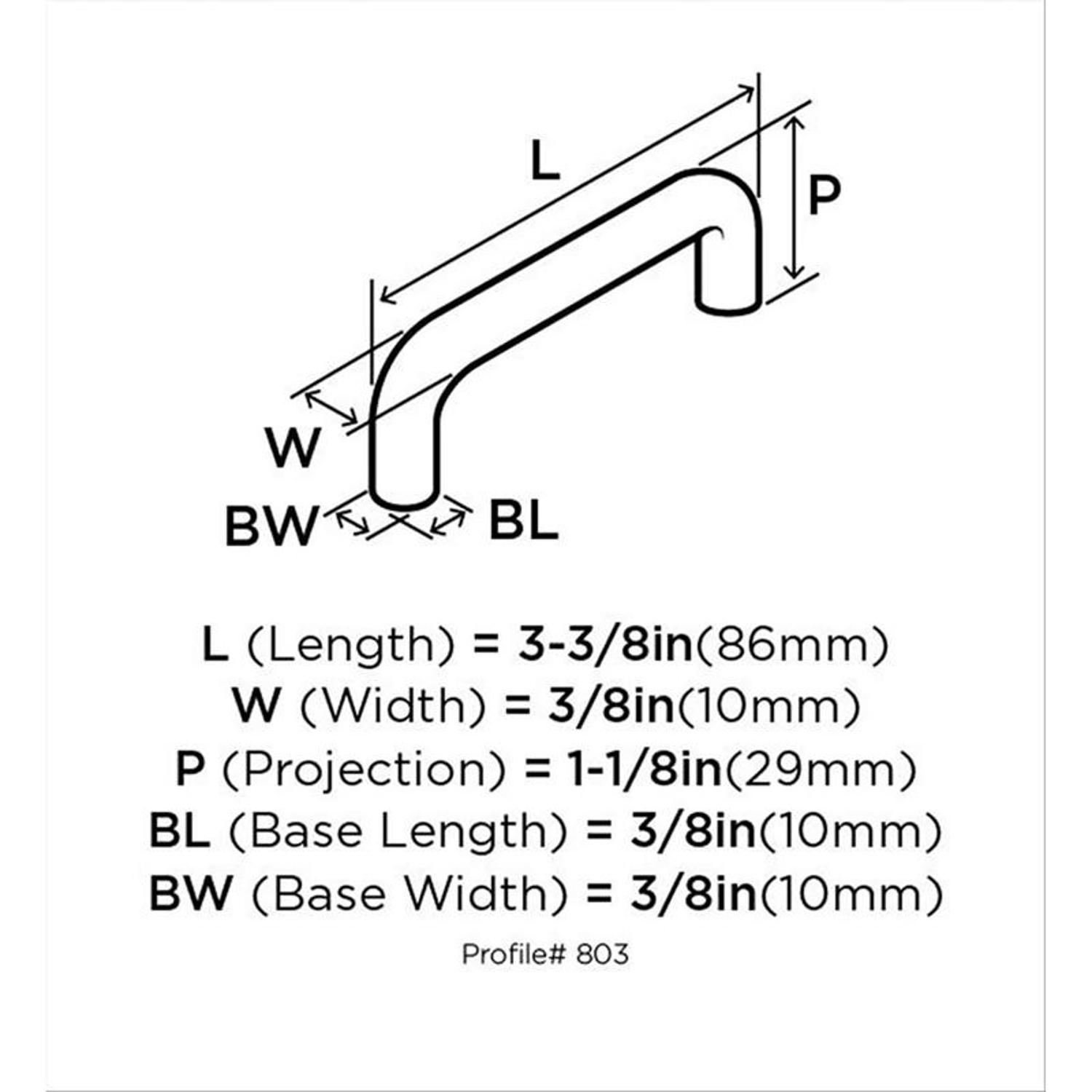 Amerock Allison Cabinet Pull 3 in. White 1 pk
